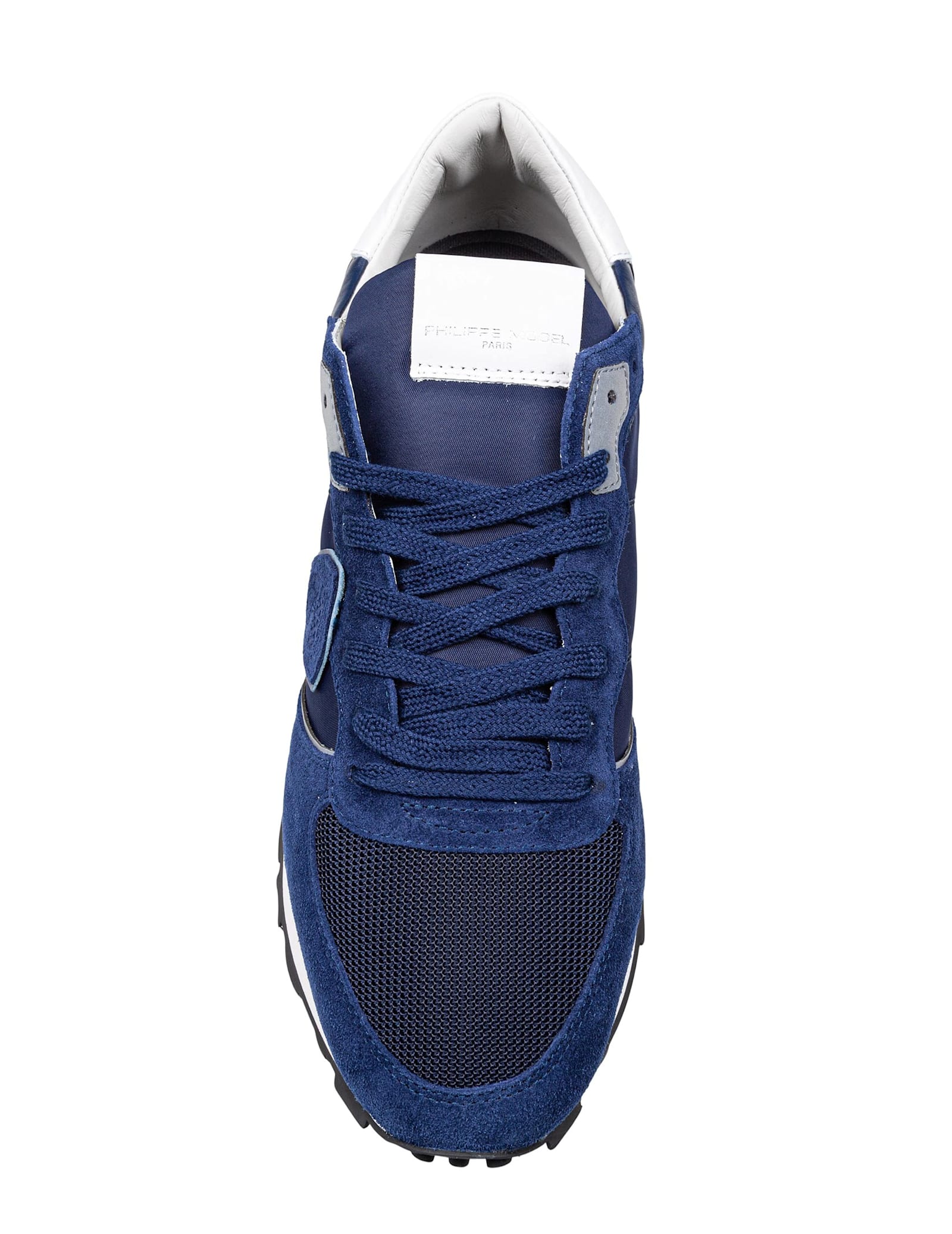 PHILIPPE MODEL SNEAKERS TROPEZ IN TESSUTO TECNICO E SUEDE COLORE BLU