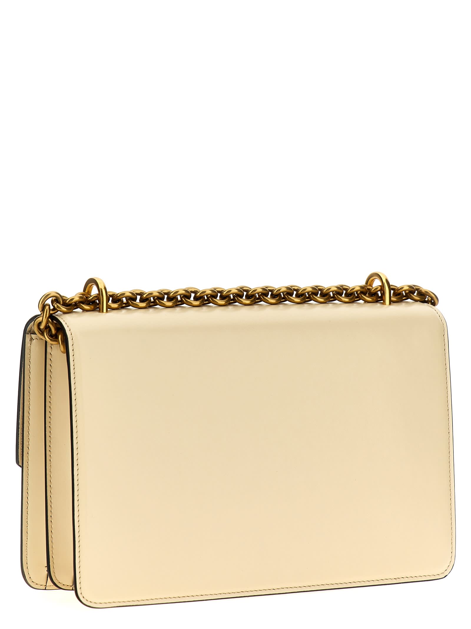 Valentino White Vain Shoulder Bag In White