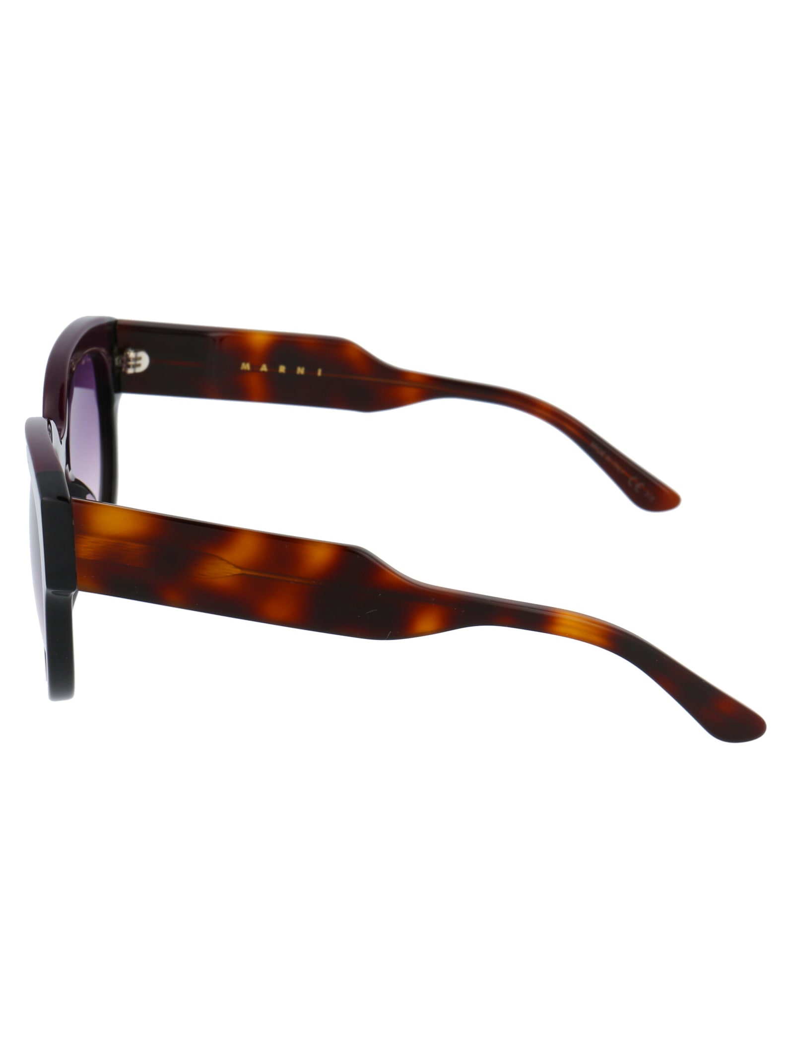 Shop Marni Eyewear Me600s Sunglasses In 600 Wine Black