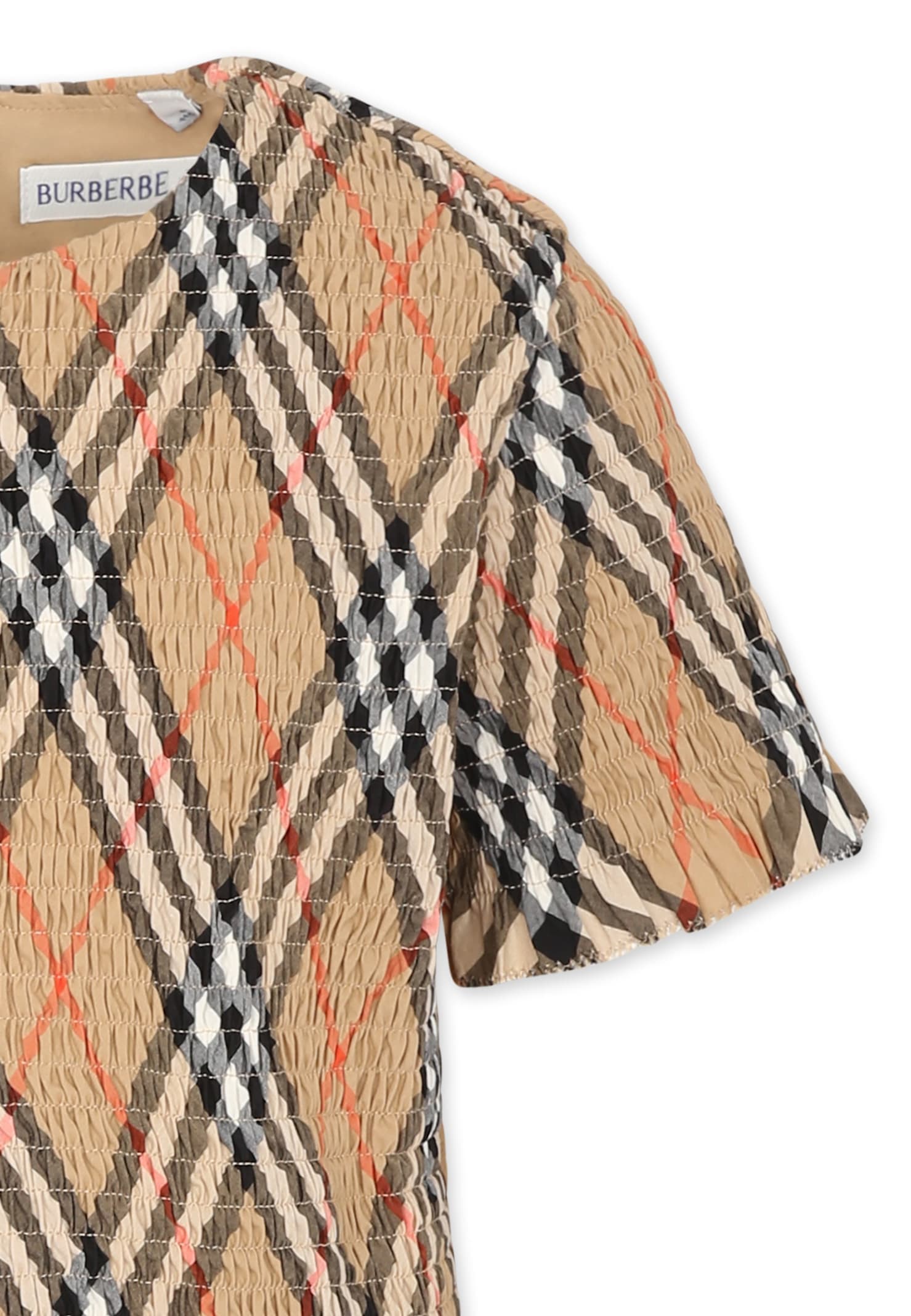 Burberry Top Kids Color Beige In Beige