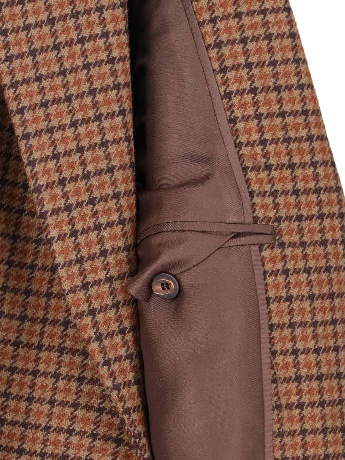 Chloé Checked Double-breasted Wool-blend Blazer In Multi