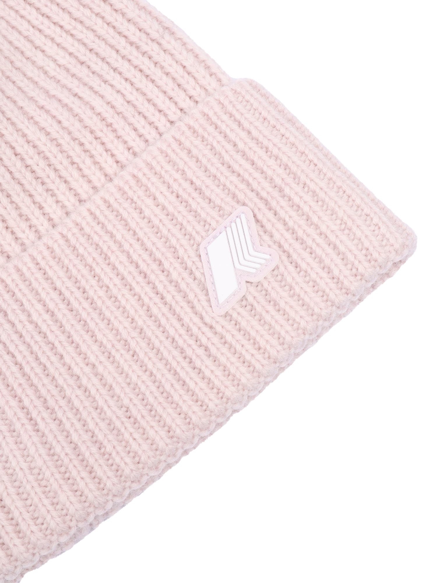K-way P. Vincienne Cardigan Stitch Cap In Pink