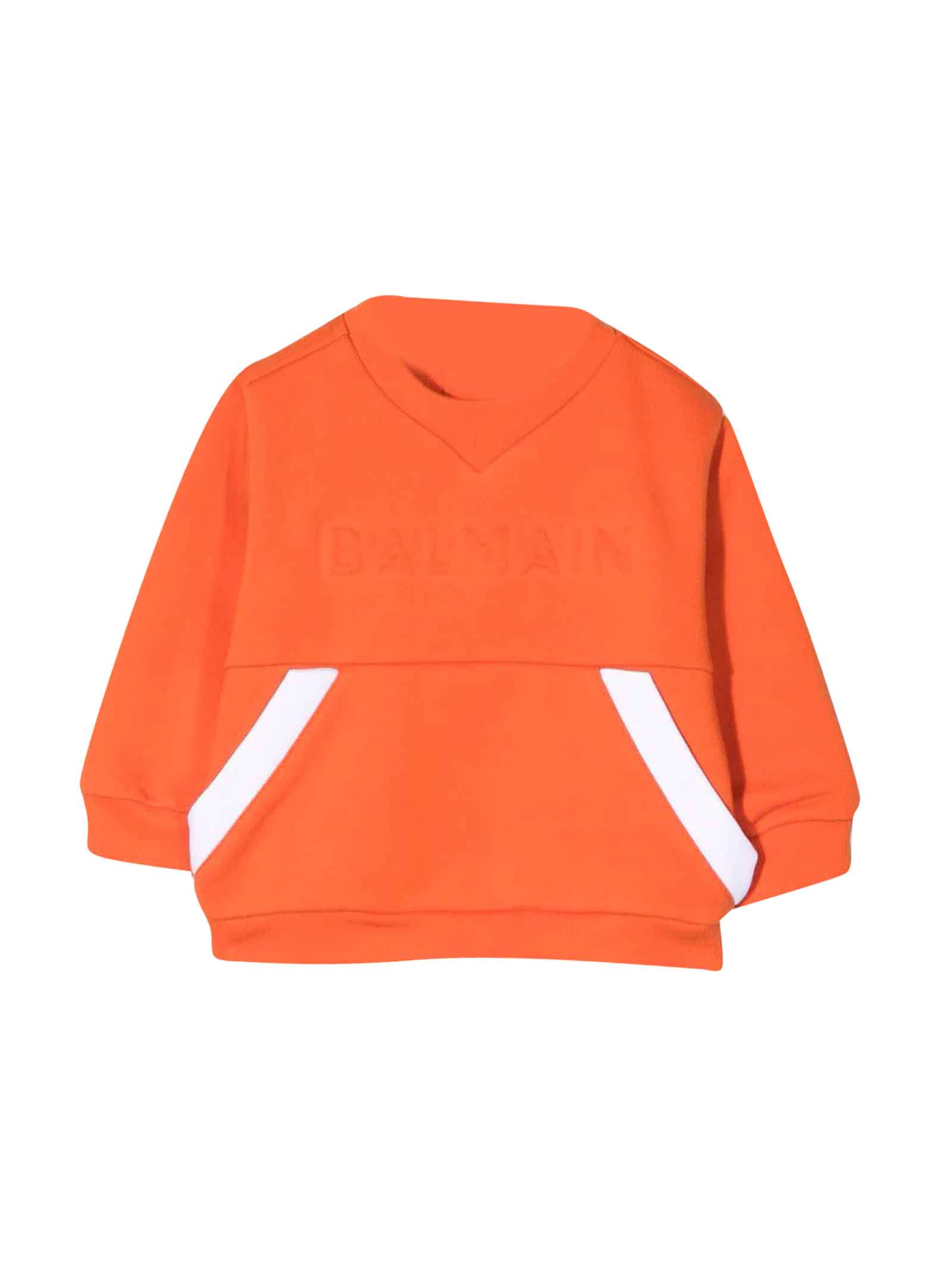 Balmain Orange Sweatshirt Baby Unisex