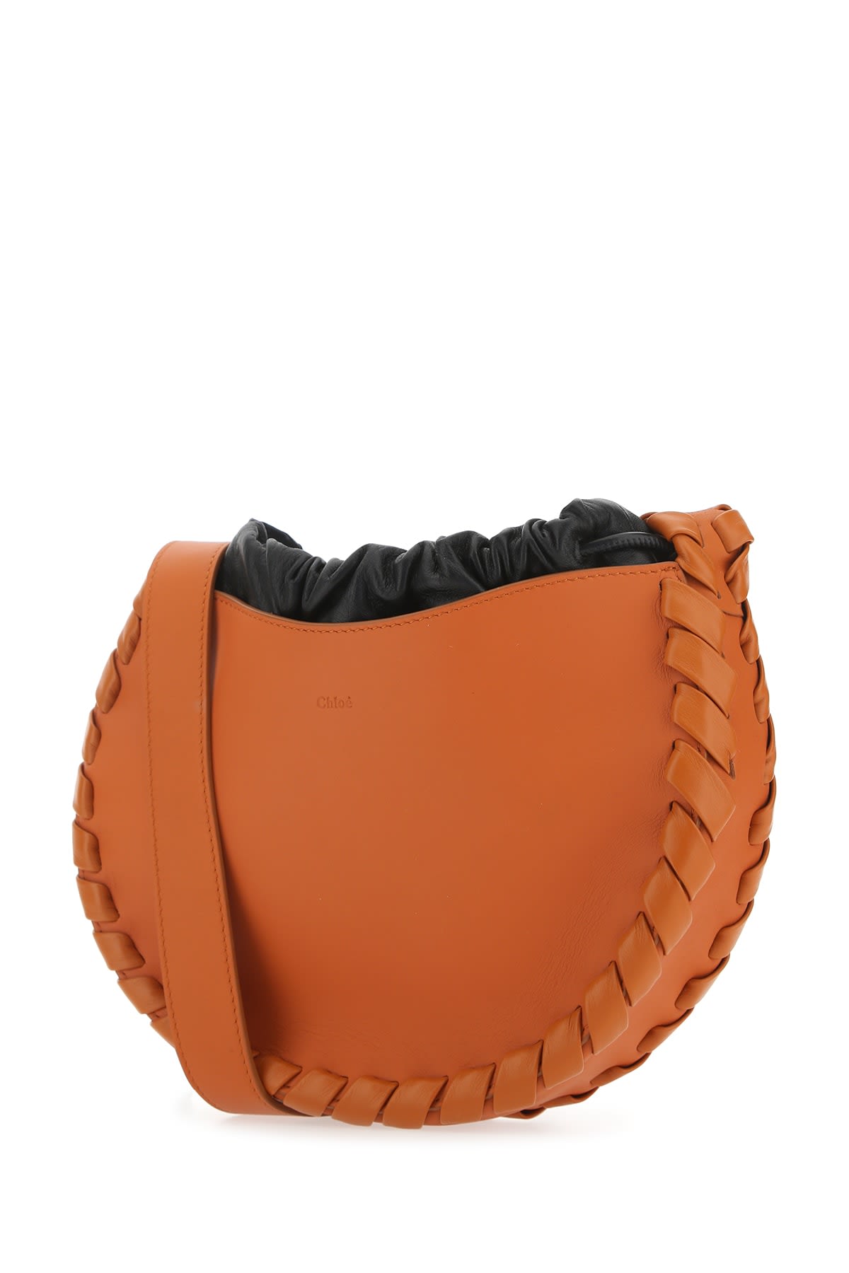 Chloé Chloe Dark Orange Leather Small Mate Crossbody Bag In 884