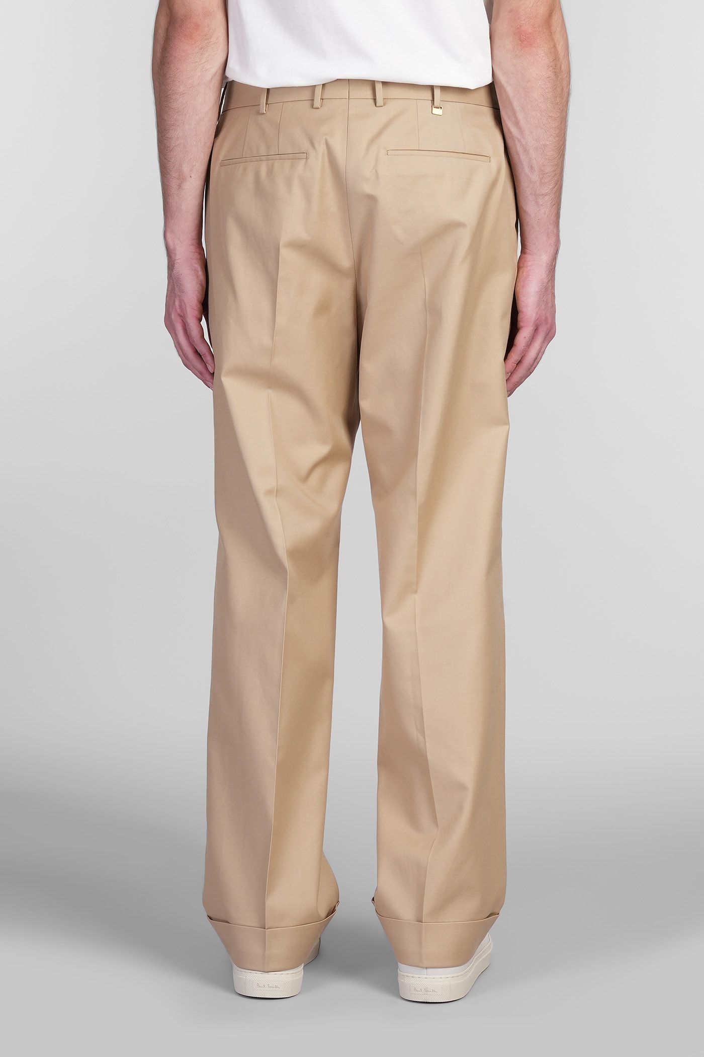 Pt Torino Bp75 Pants In Beige Cotton In Beige
