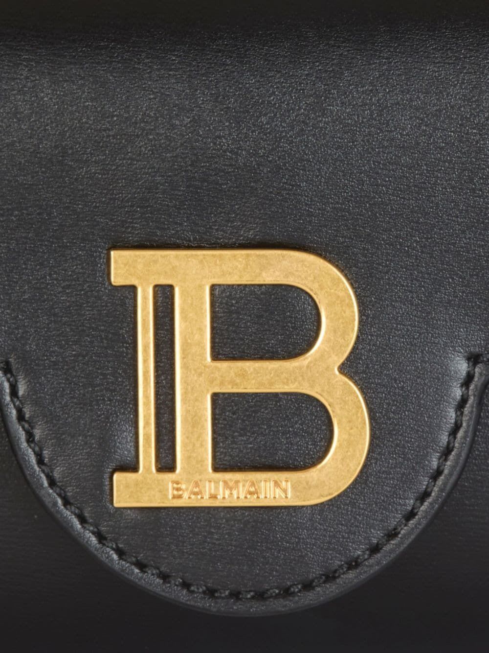 Shop Balmain B-buzz Hobo Bag In Pa Noir