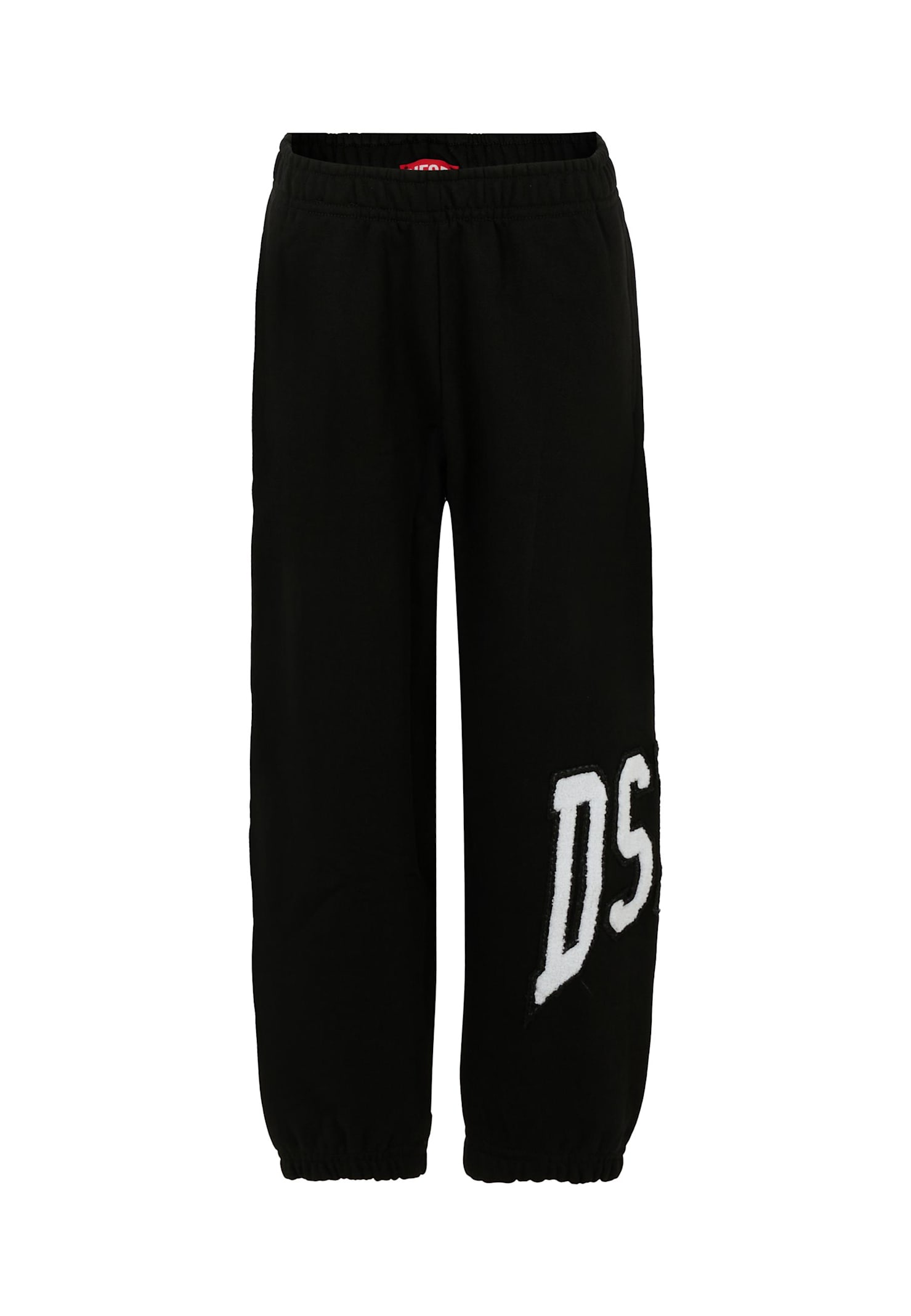 Diesel Black Trousers For Bambino With Logo In Black