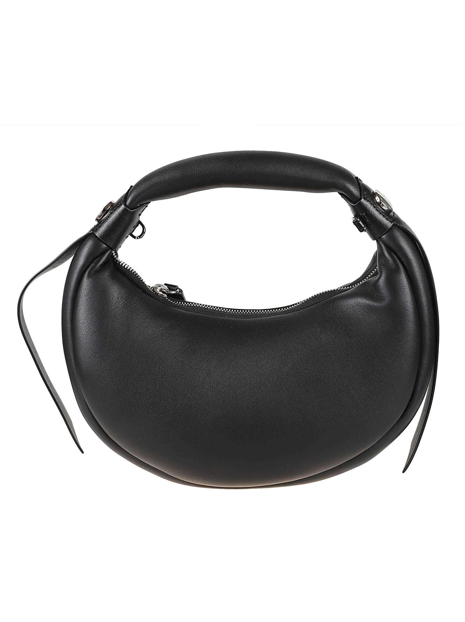 Hogan Zipped Round Tote In Black