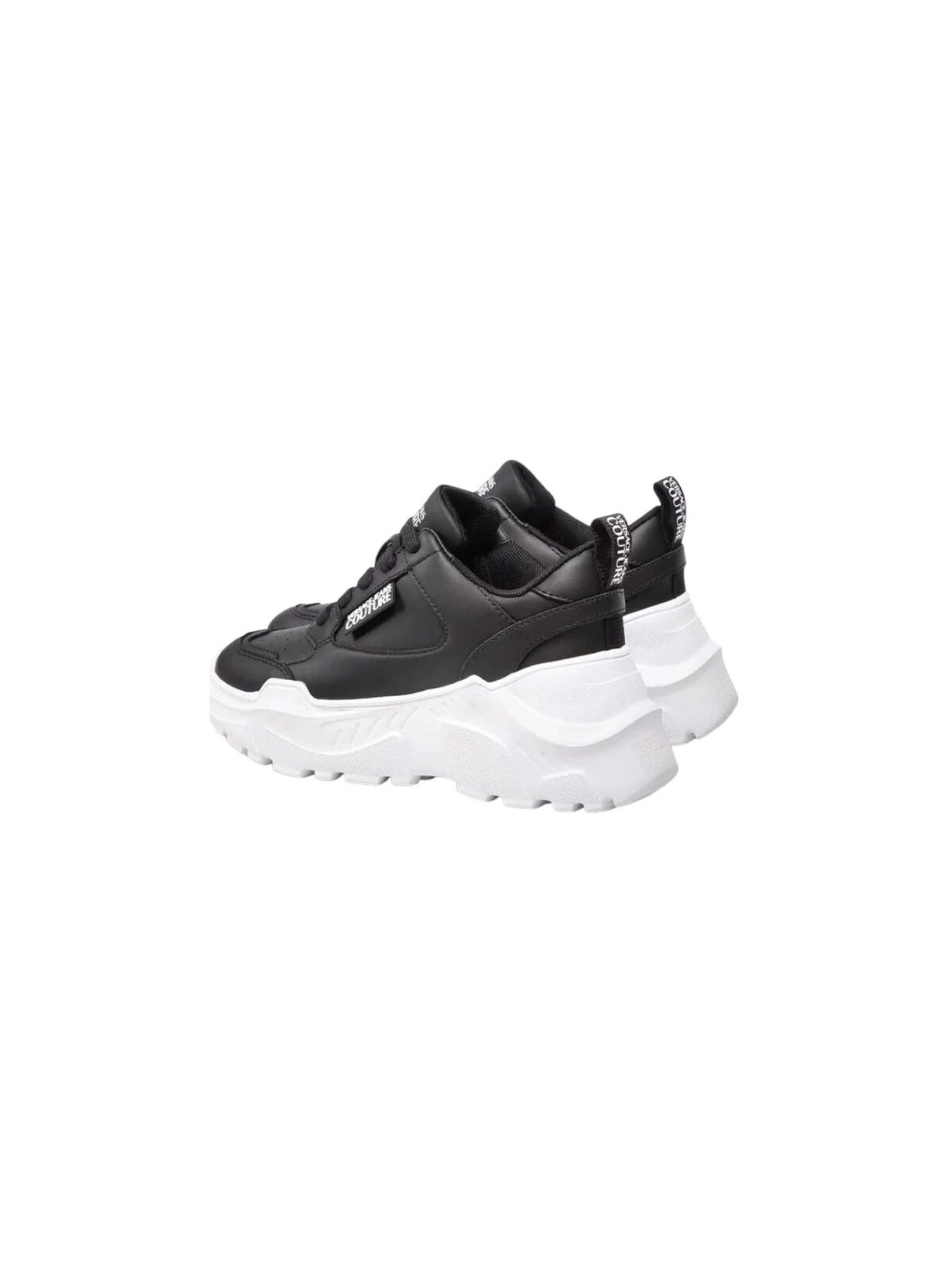 Shop Versace Jeans Couture Womens Sneakers In Black