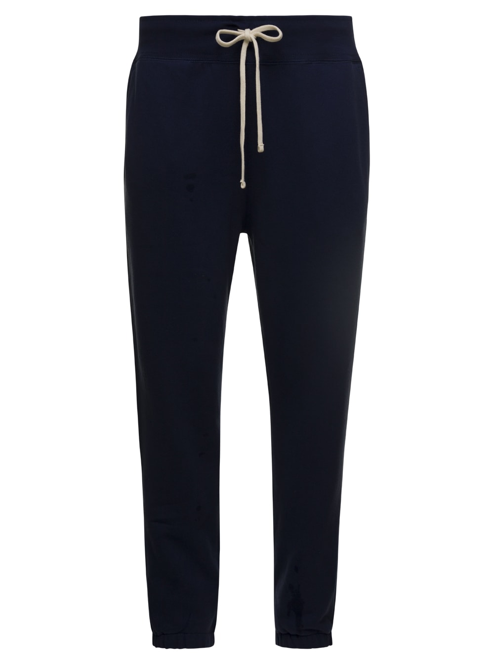 Blue Sweatpants With Drawstring In Cotton Blend Man