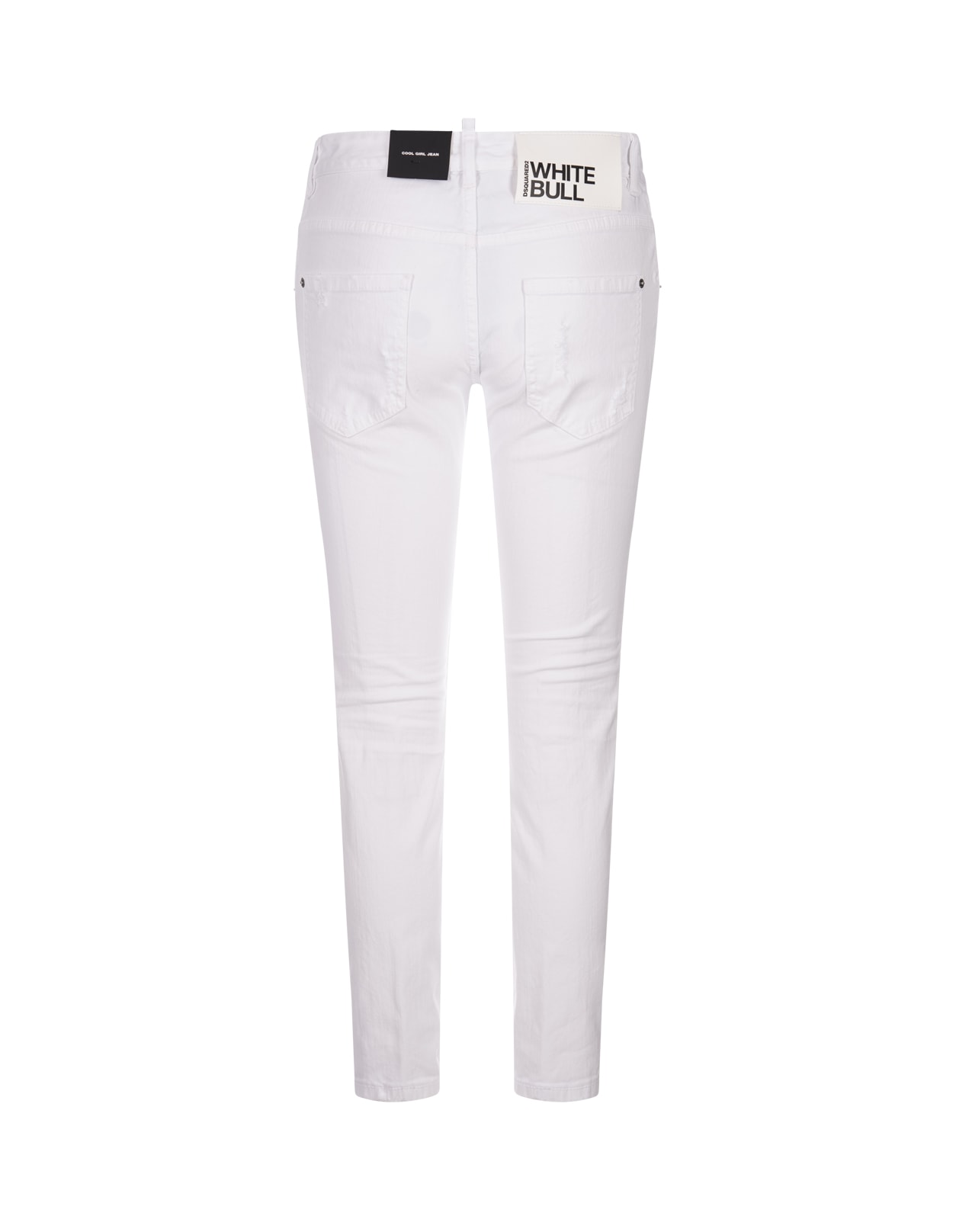Shop Dsquared2 Dyed Ripped Cool Girl Jeans In White