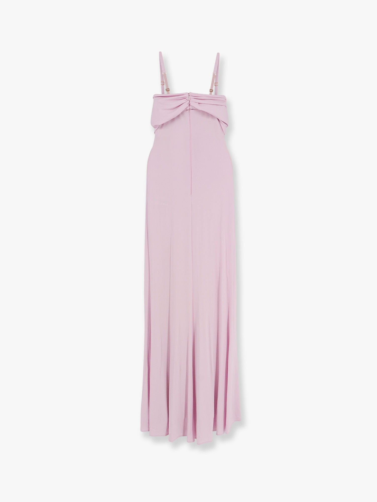 Elisabetta Franchi Red Carpet Stretch Viscose Long Dress In Pink