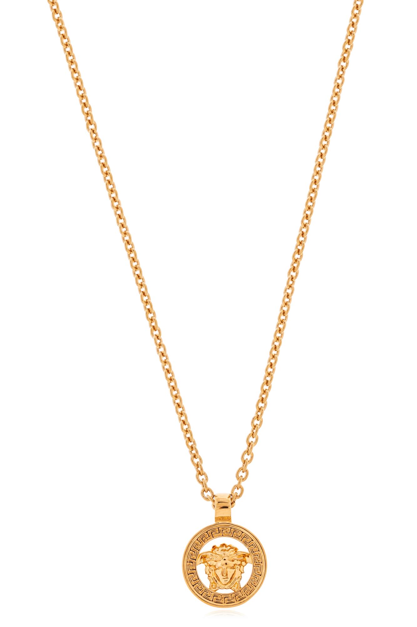 Versace Necklace With Charms In Gold