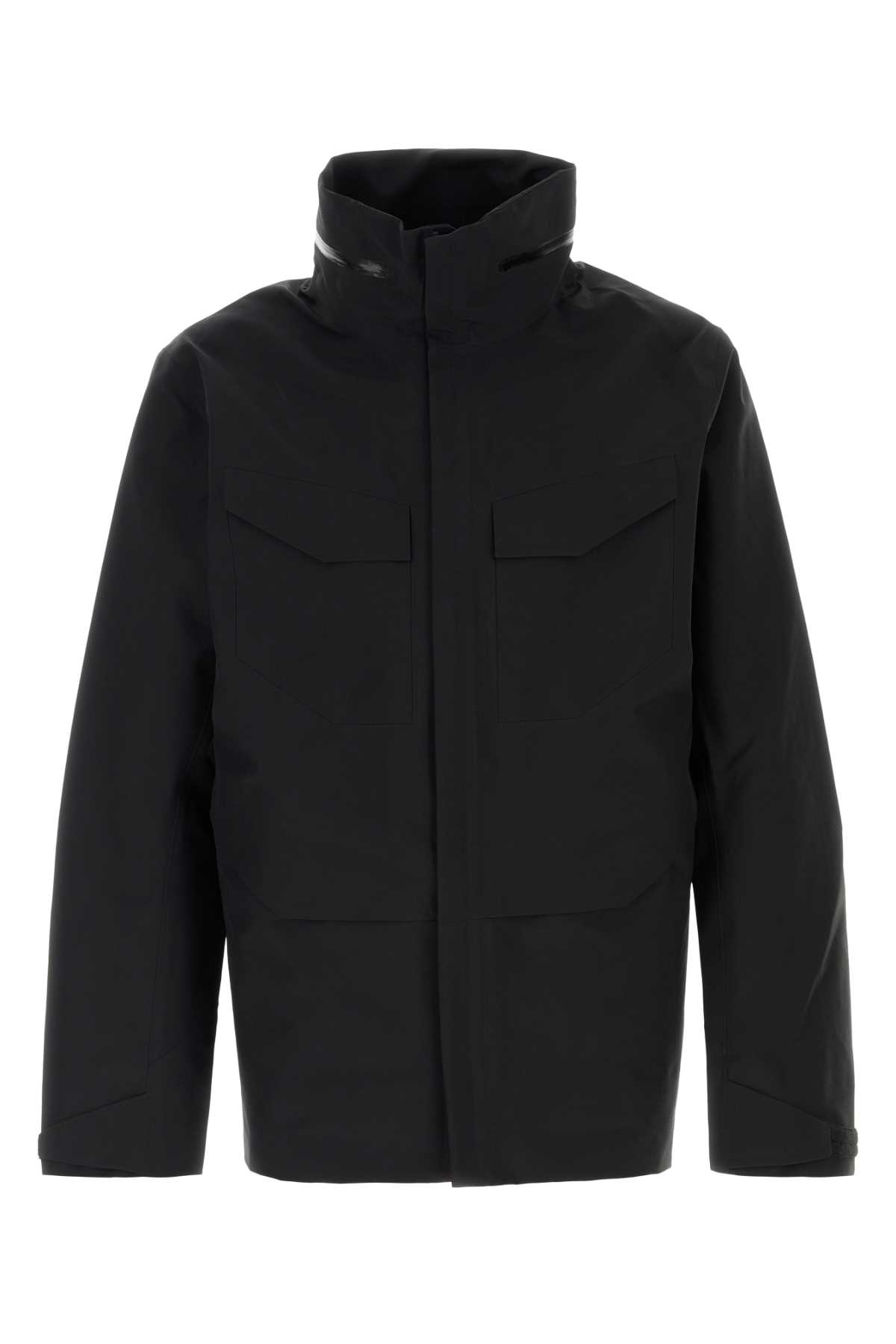 Arc'teryx Black Nylon Field Windbreaker In Black