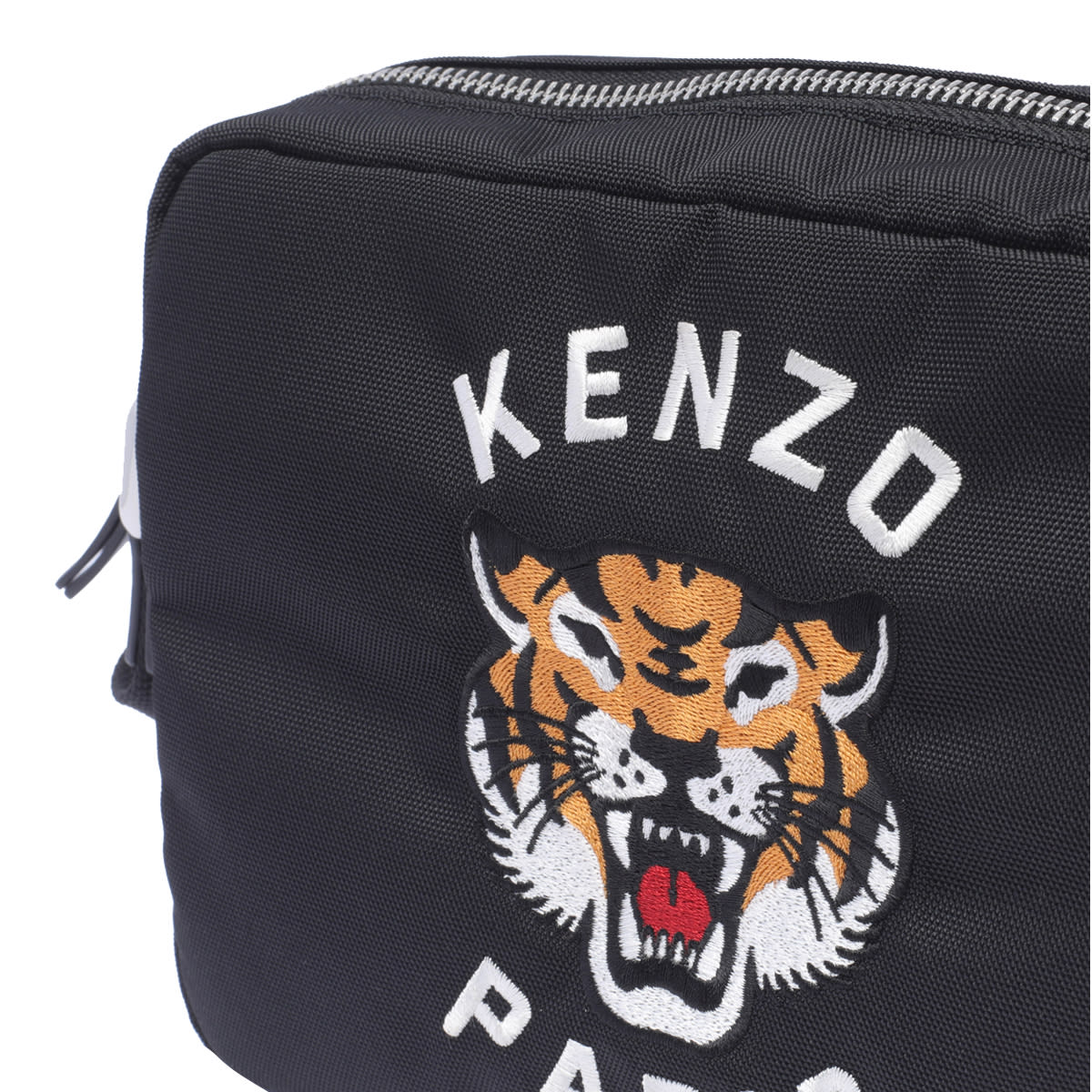 Shop Kenzo Varsity Tiger Crossbody Bag In Black