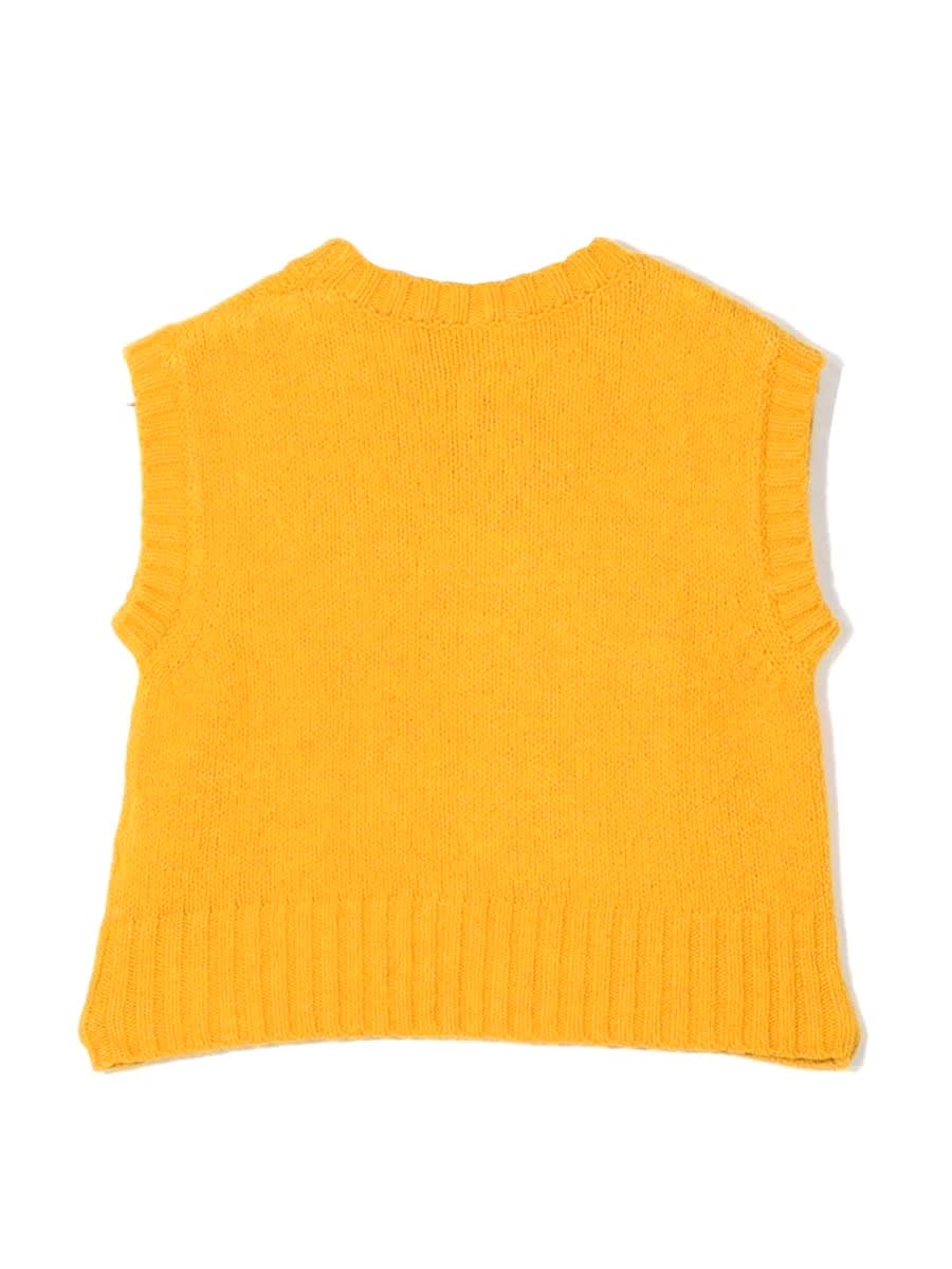 Shop Aspesi Tricot Vest. In Yellow