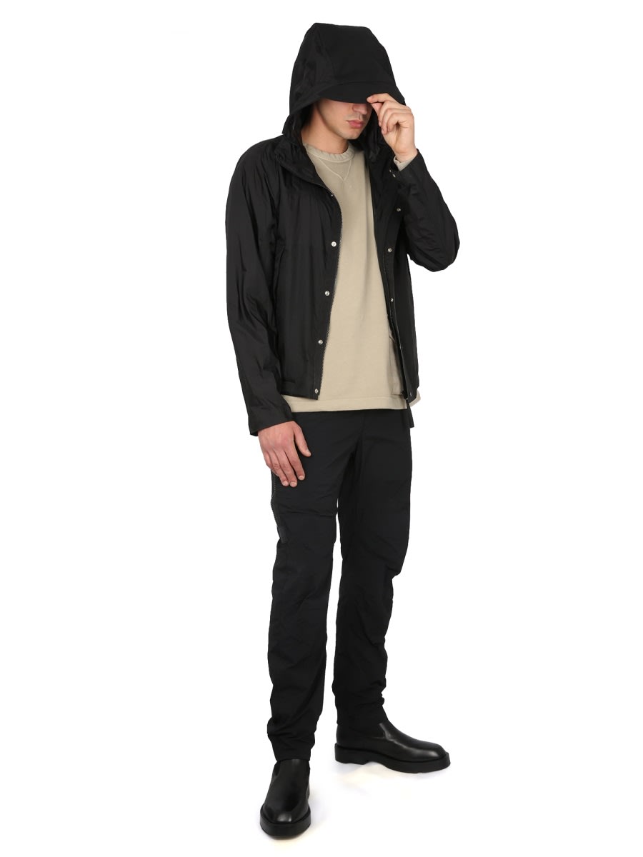 Ten C Combo Bonded Anorak Jacket In Black