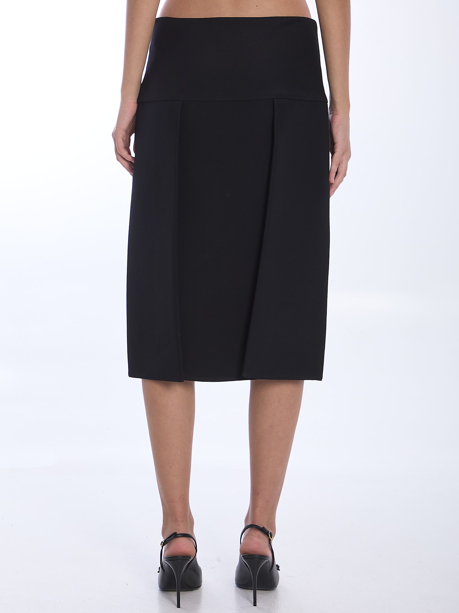 Shop Khaite Kidd Skirt In Black