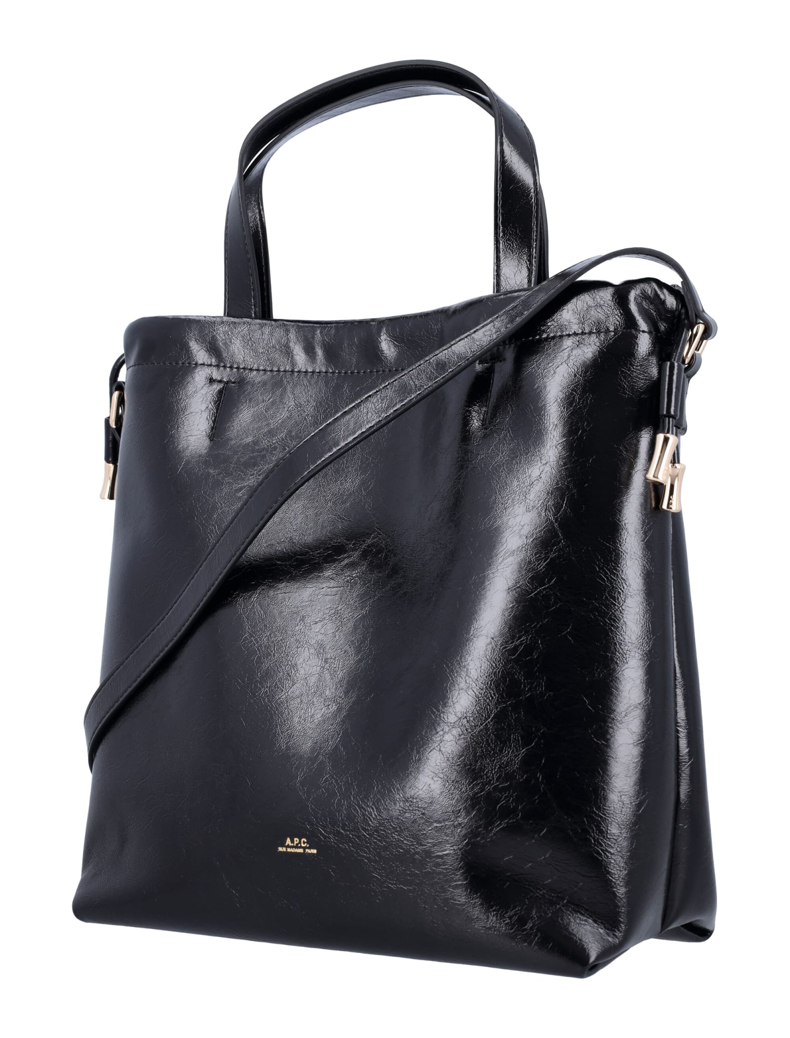 Shop Apc Ninon Shopping Bag In Black