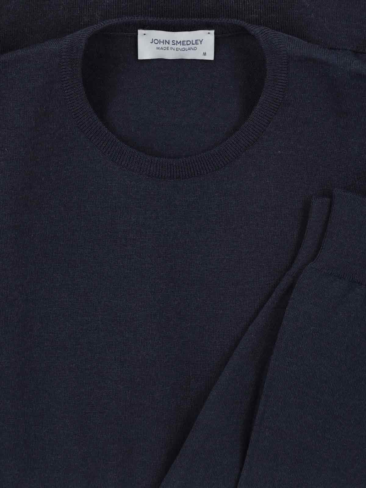 John Smedley Merino Wool Sweater In Blue