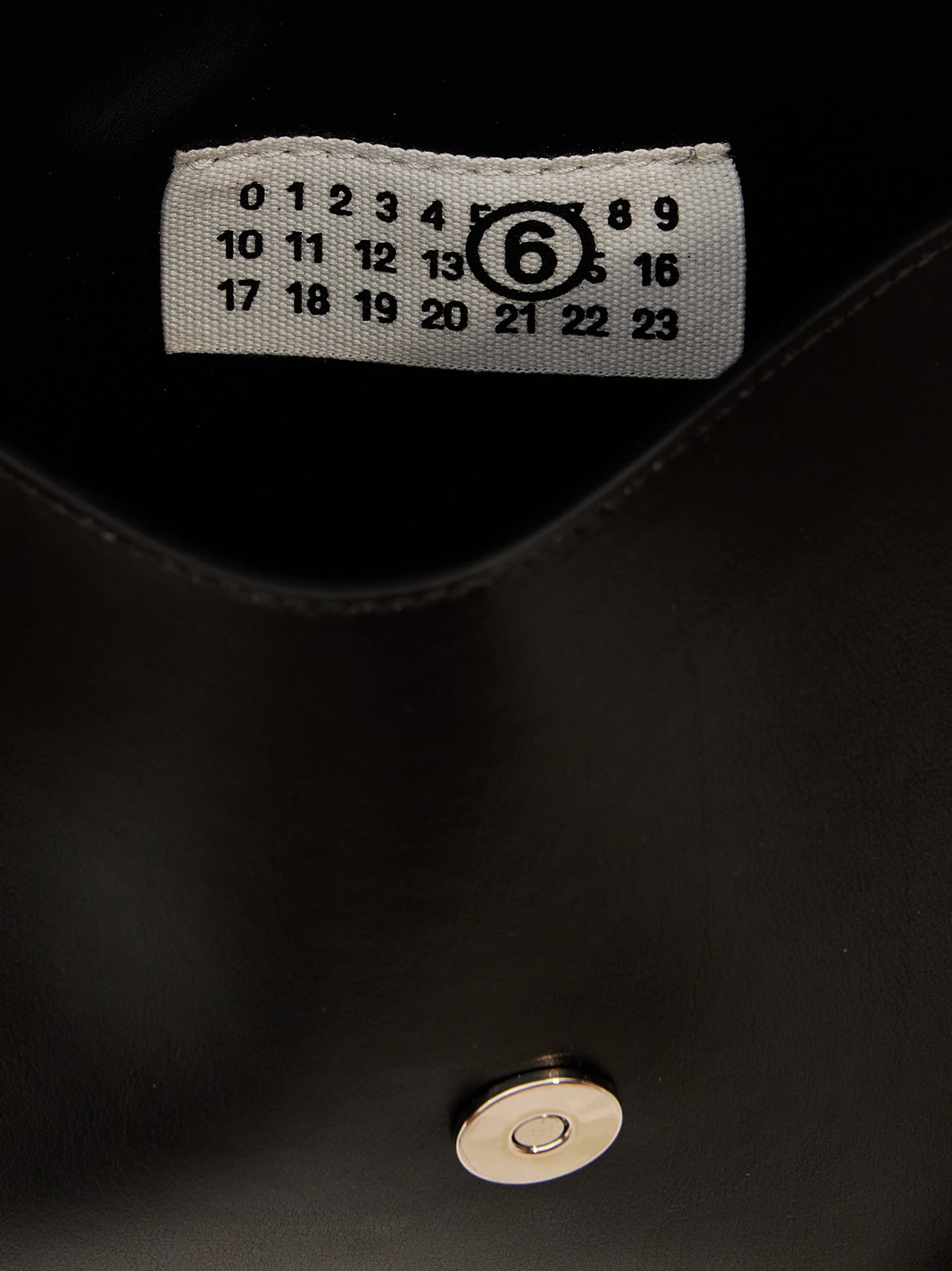 Shop Mm6 Maison Margiela Numeric Medium Shoulder Bag In Black