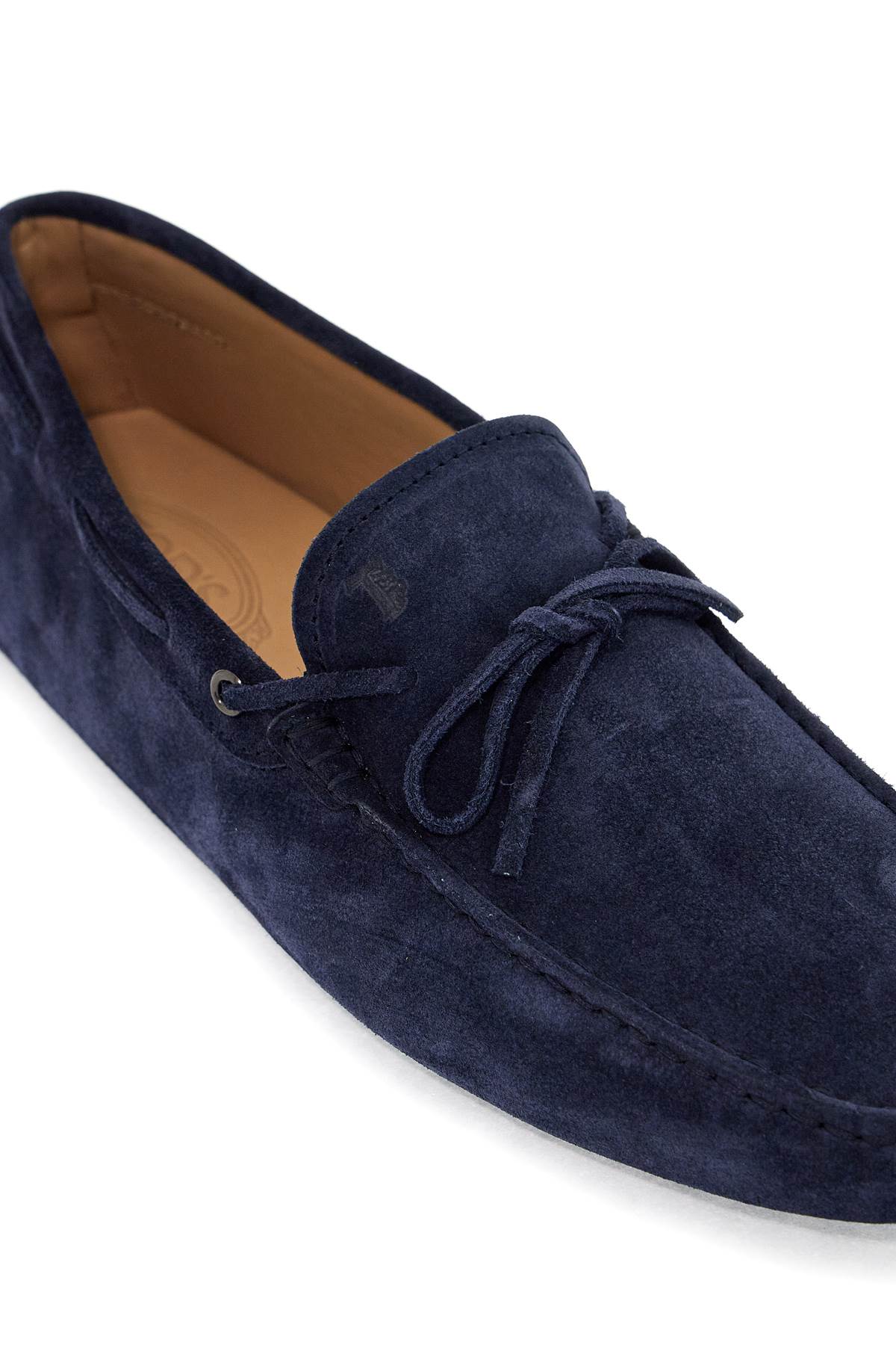 Shop Tod's Gommino Loafers With Laces In Galassia (blue)