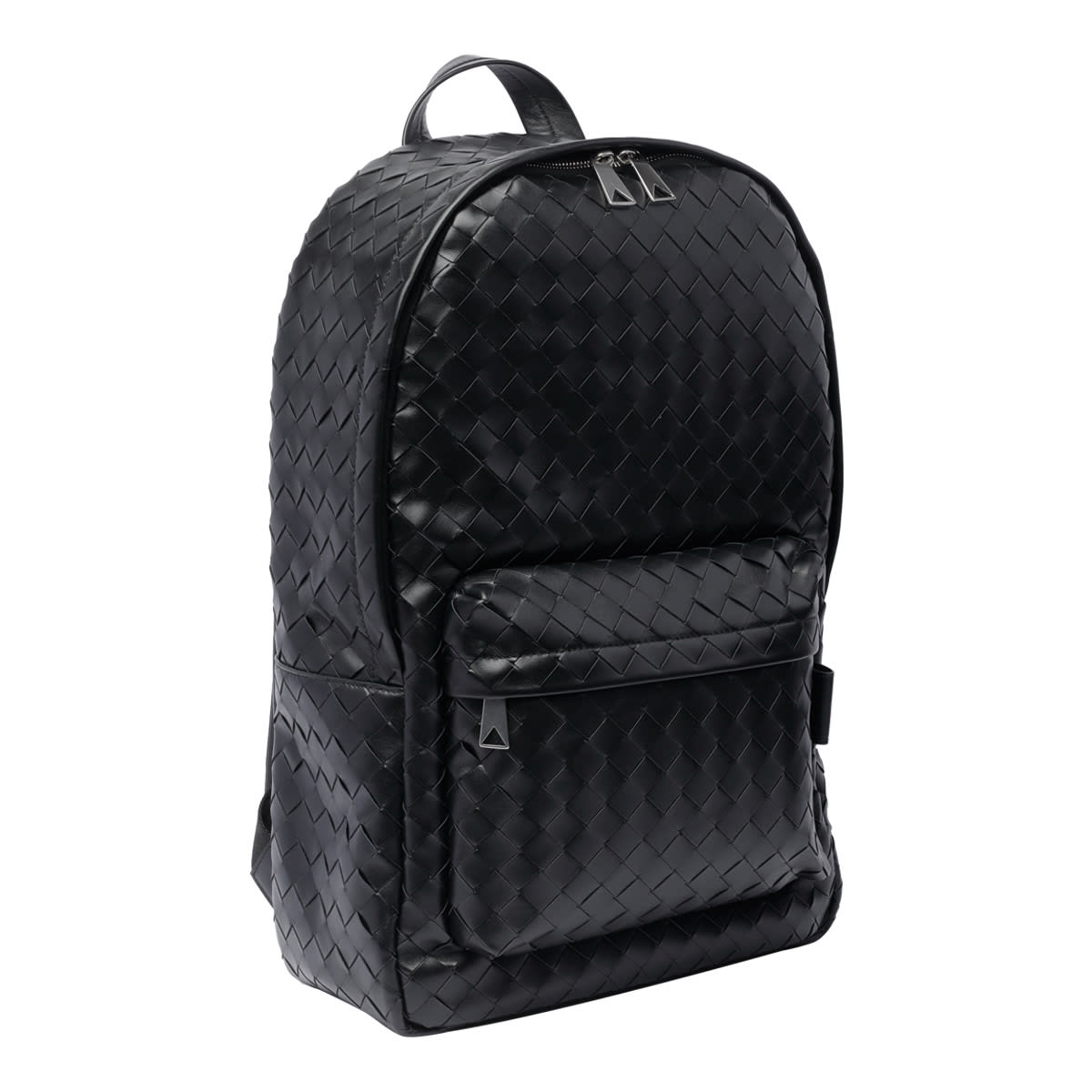 Shop Bottega Veneta Medium Intrecciato Backpack In Black