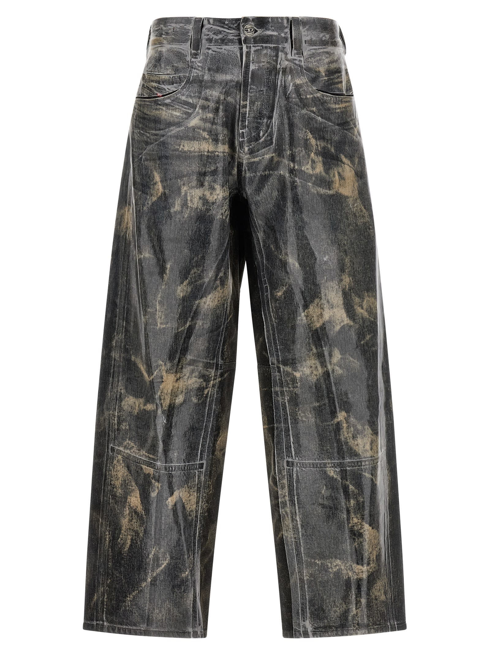 Diesel 1997 D-enim Muc Fsh1 Casual Trousers In Gray