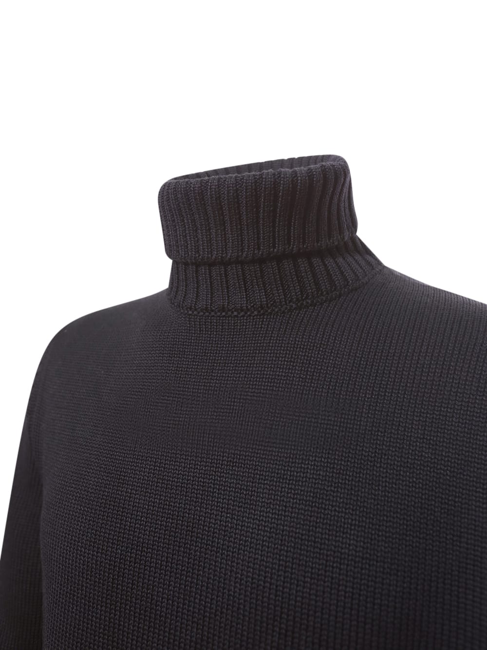 Shop Zanone Turtlenck In Black