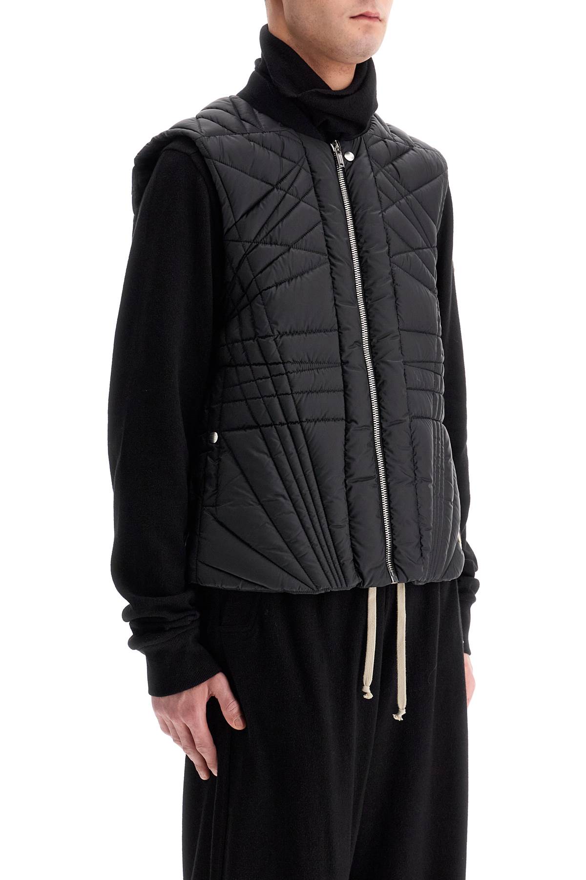 Moncler Genius Megapenta Quilted Flight Vest In Black