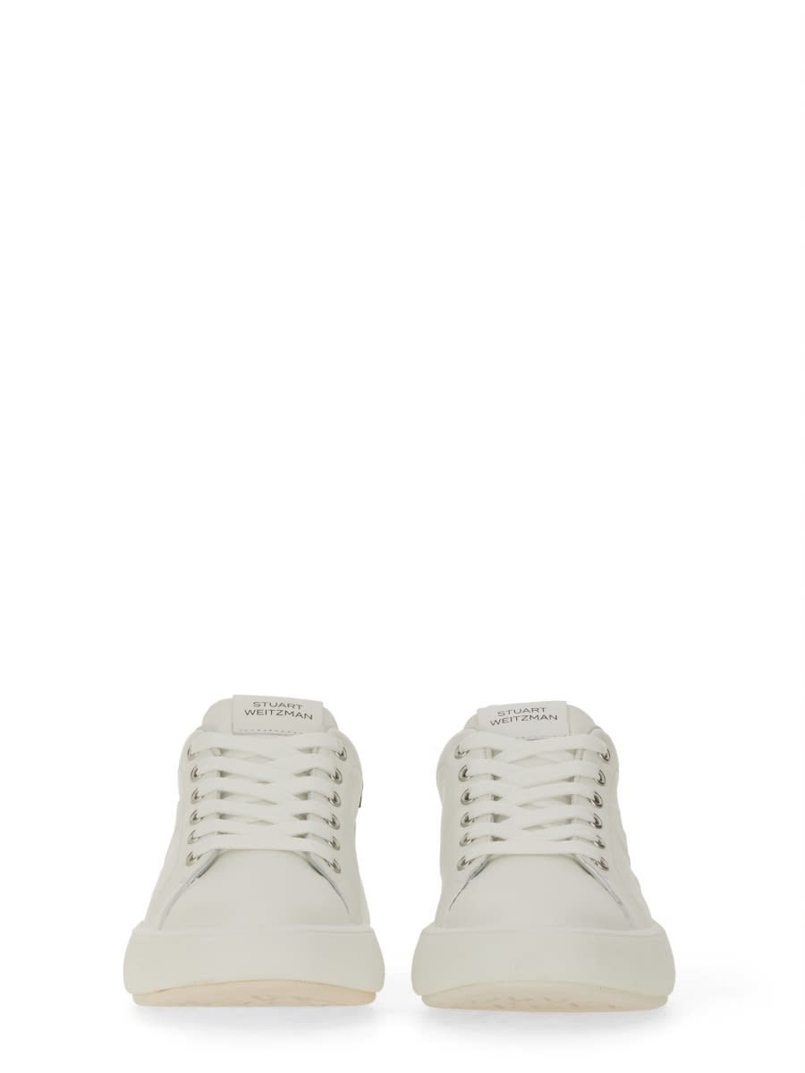 Shop Stuart Weitzman Sw Pro Sneaker In White