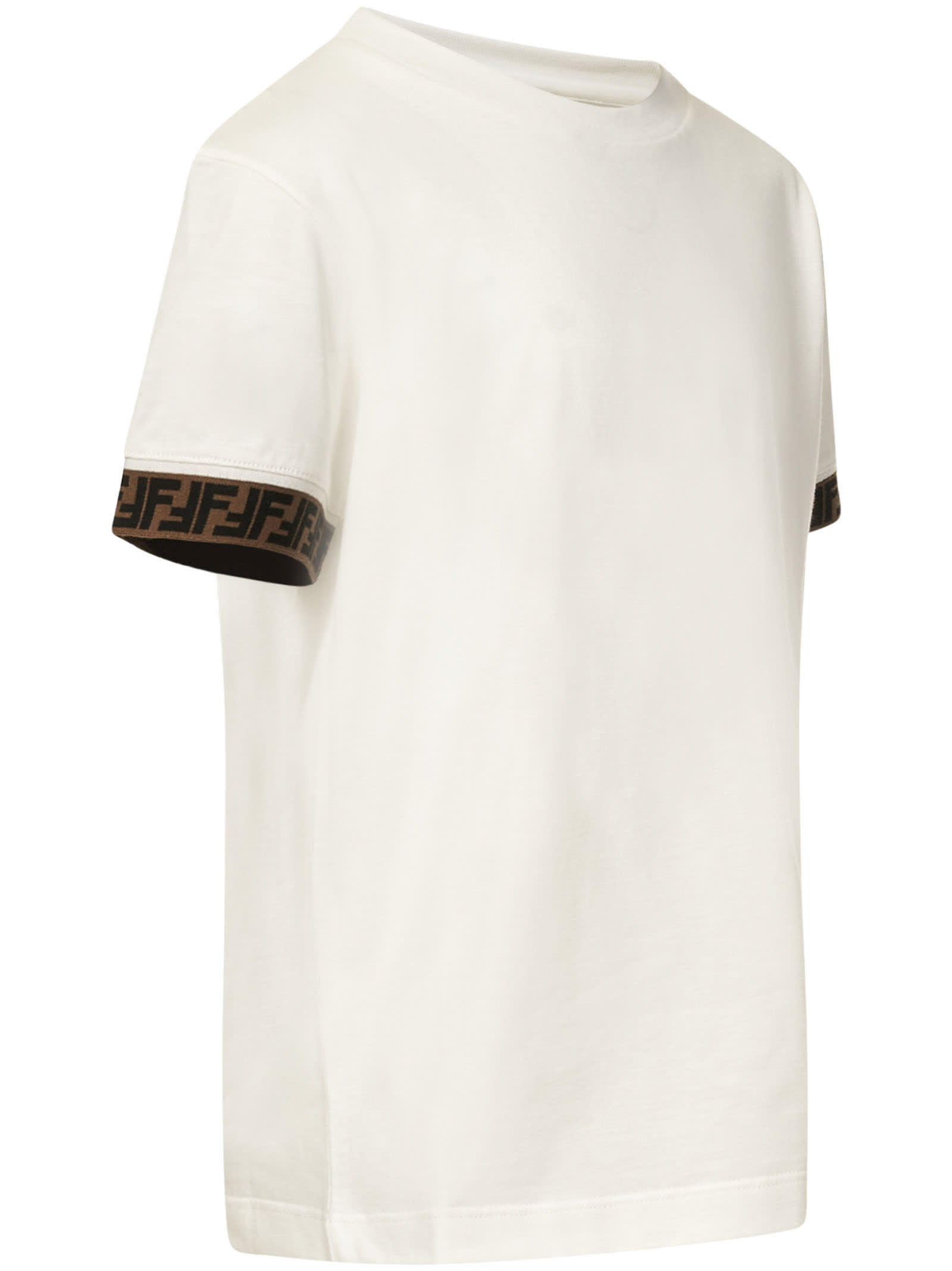 Shop Fendi T-shirt In White