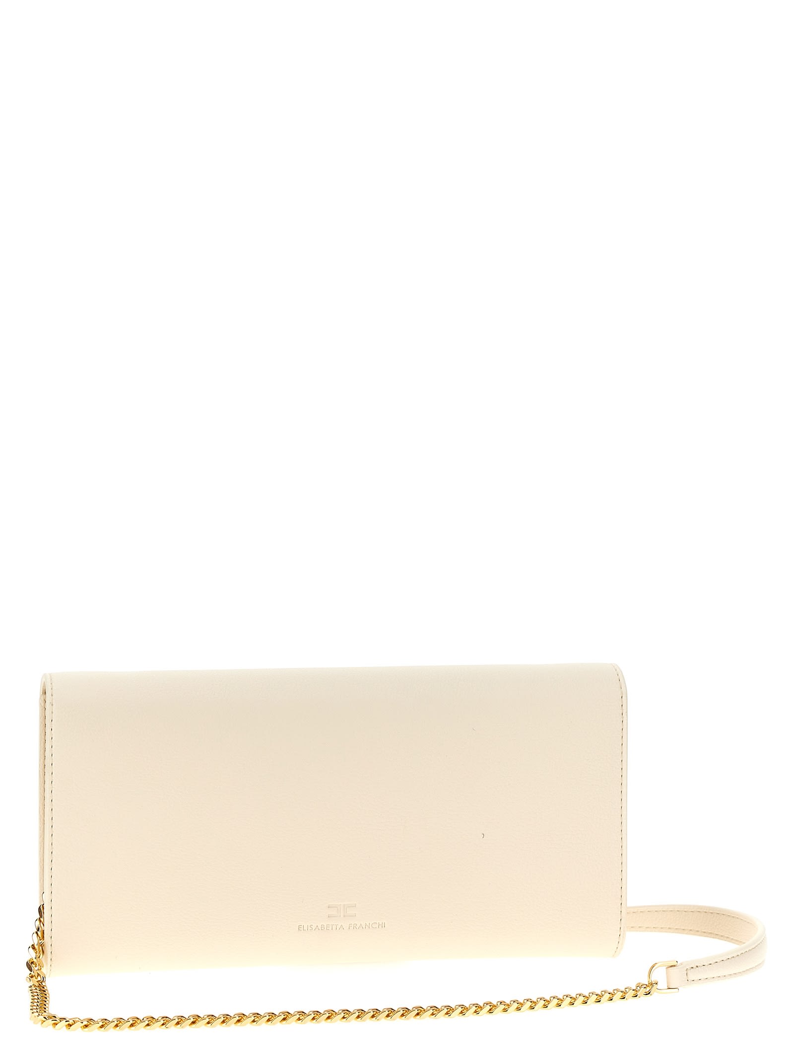 ELISABETTA FRANCHI LOGO CLUTCH BAG