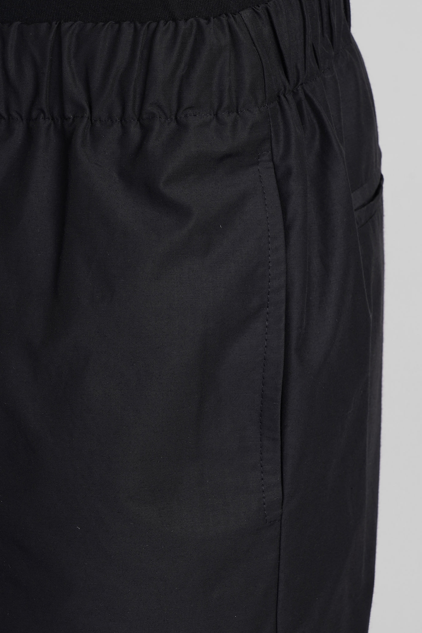 Shop Mauro Grifoni Shorts In Black Cotton