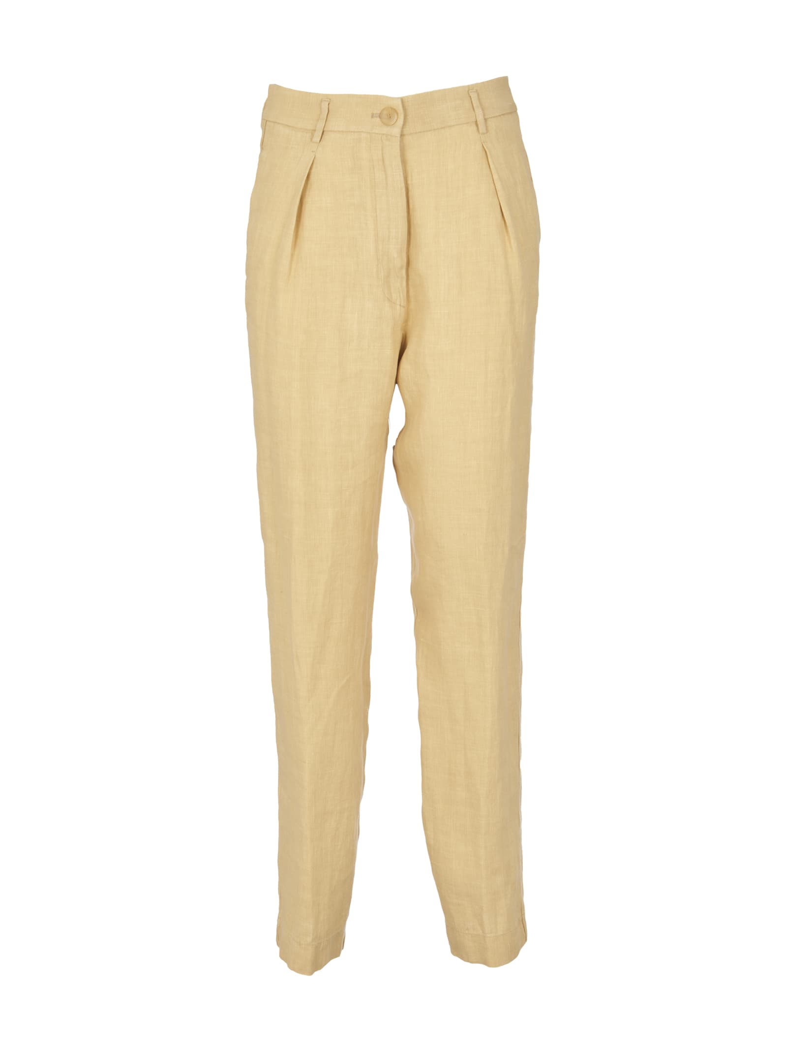 FORTE FORTE BUTTON FITTED TROUSERS