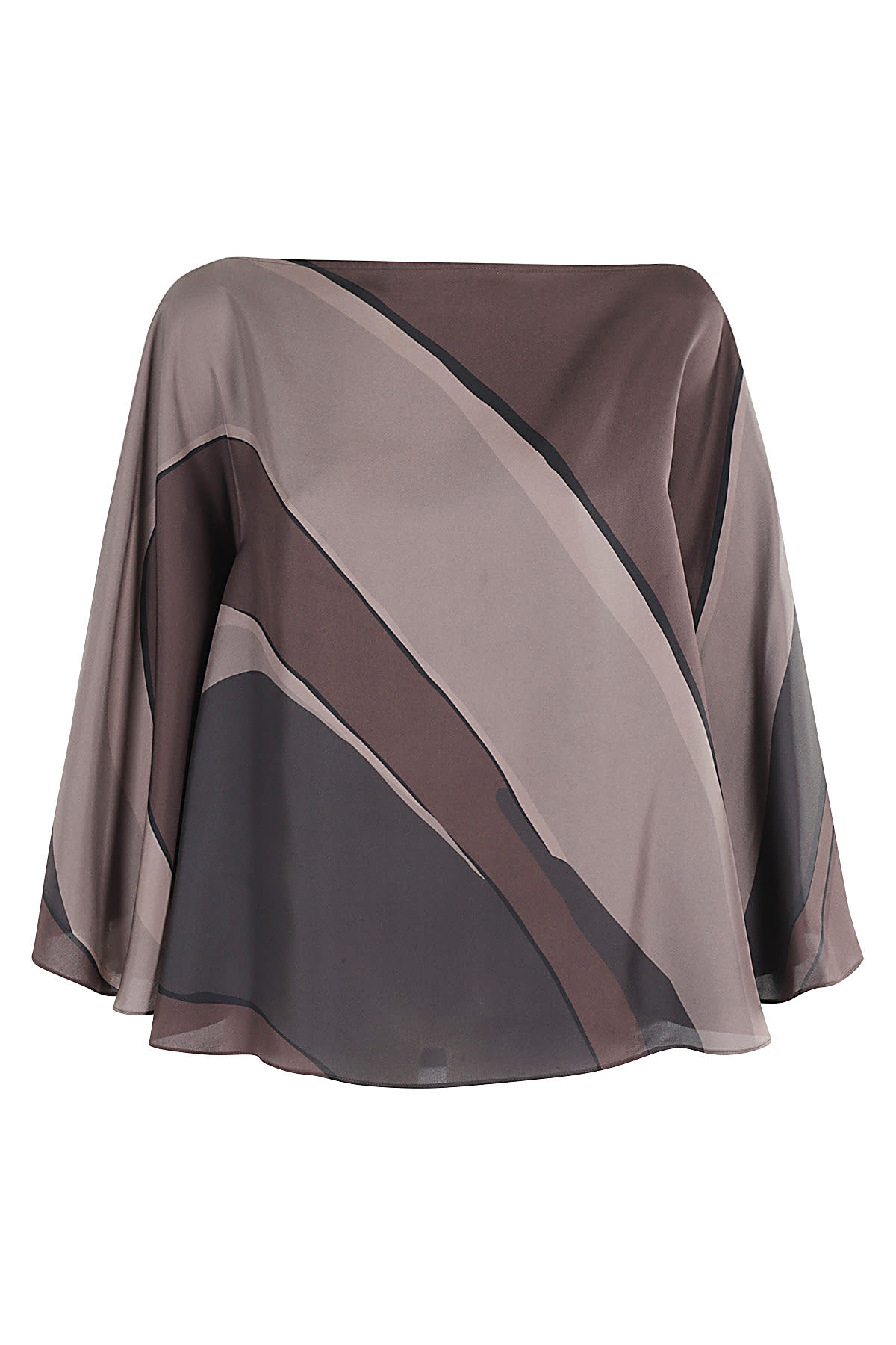 Shop Gianluca Capannolo Aurora Top In Mud Gray