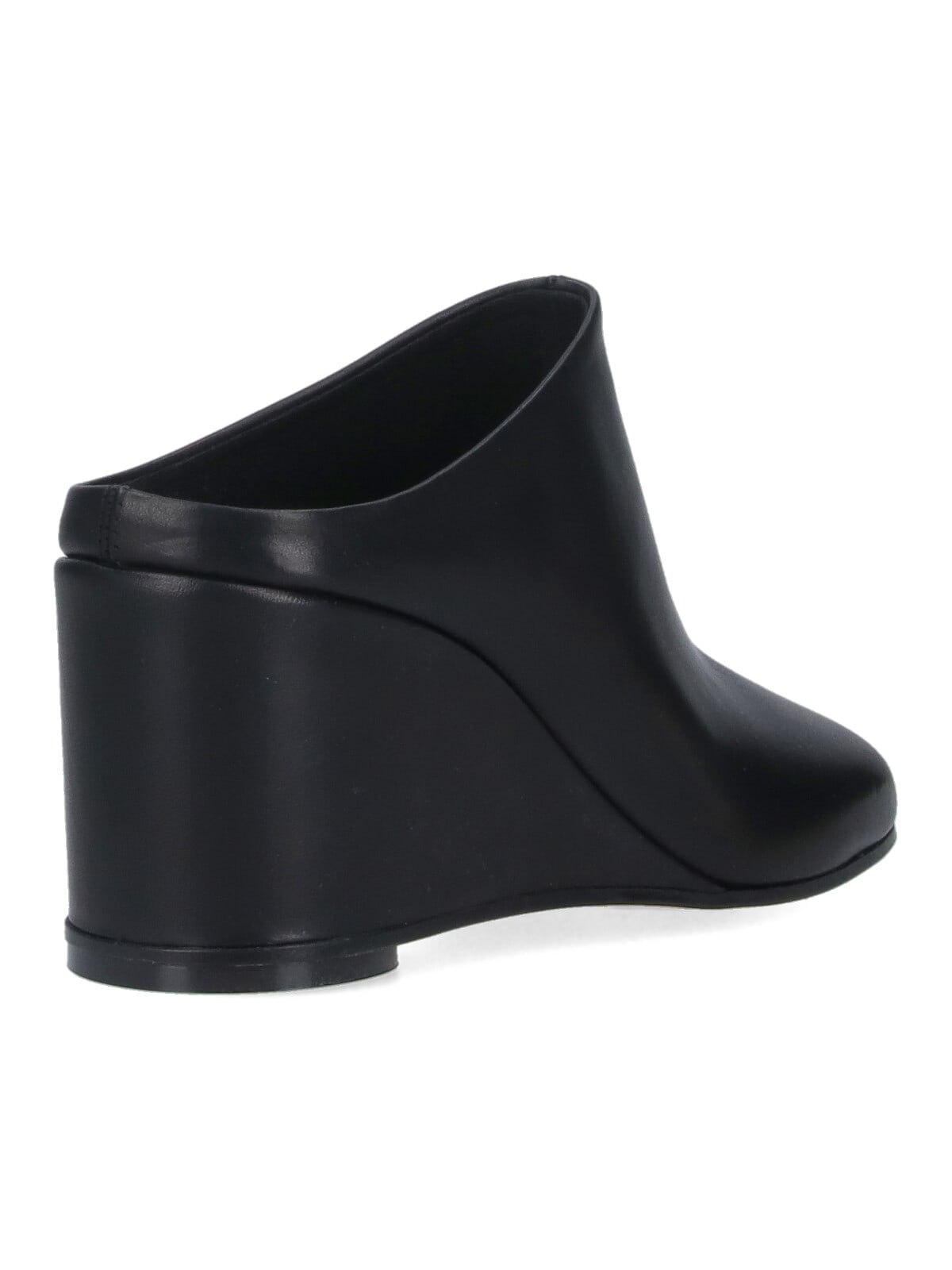 Mm6 Maison Margiela Mules Platform Anatomic In Black