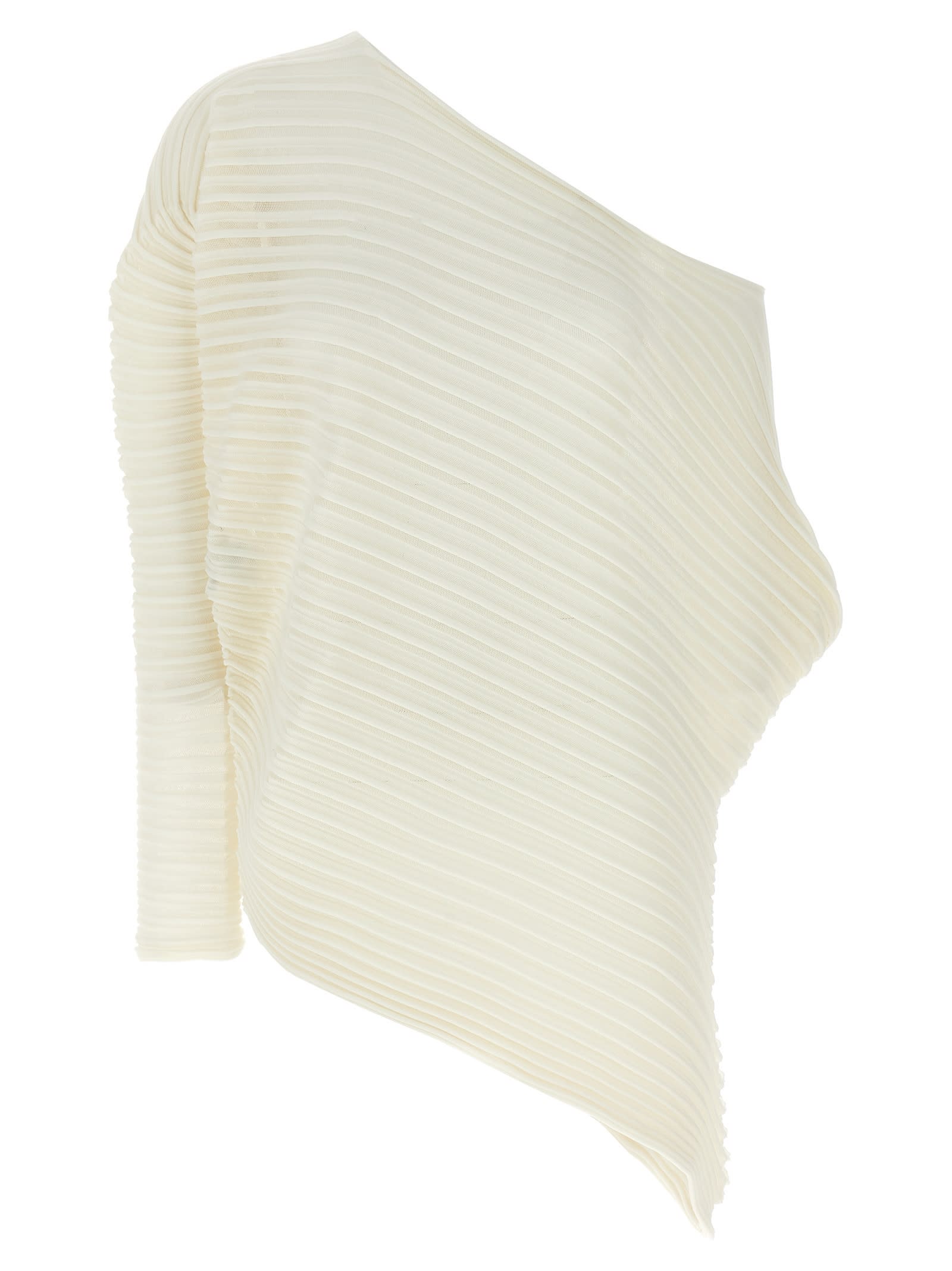 Issey Miyake White Stream Top