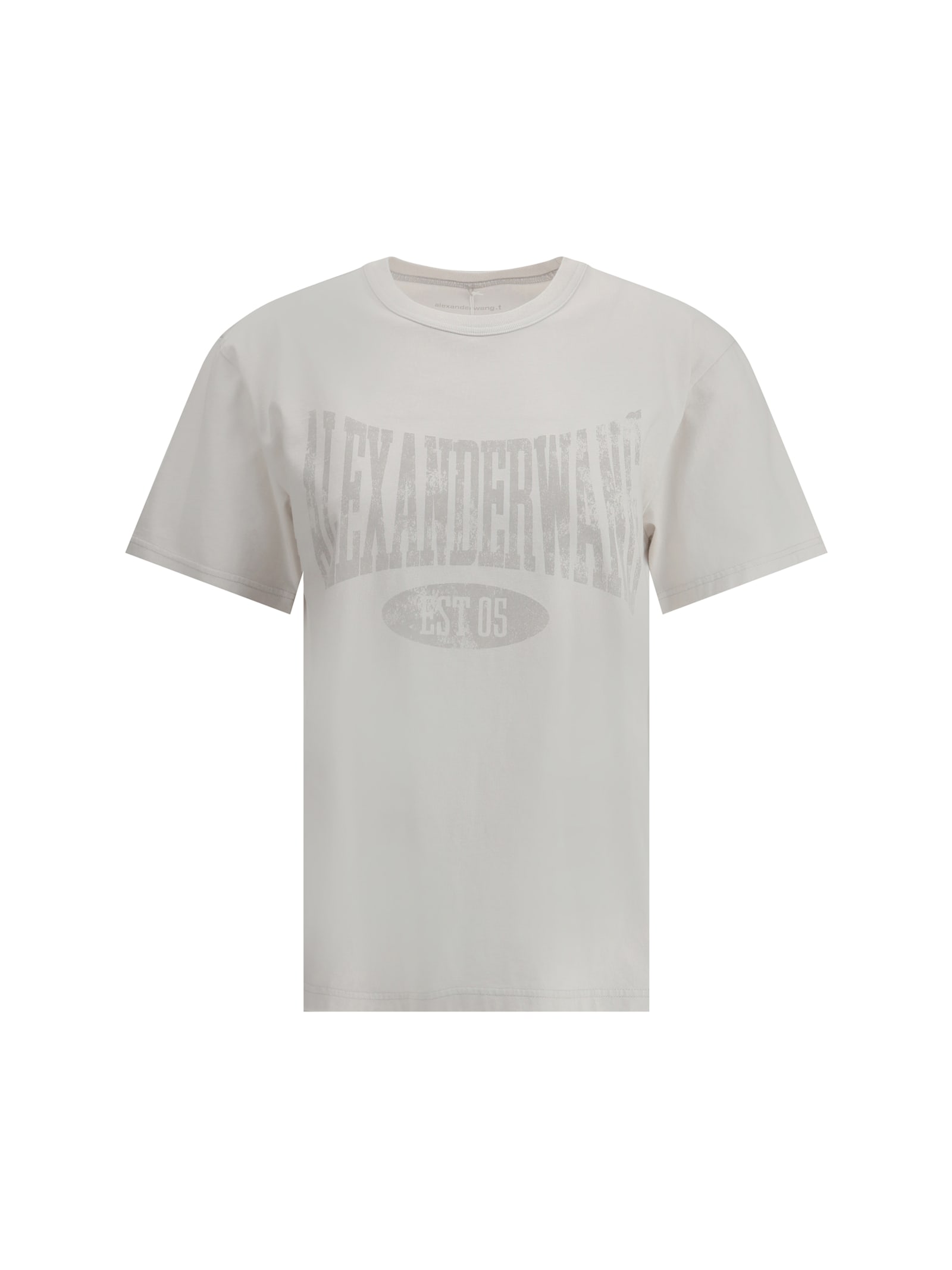 Alexander Wang Graphic T-shirt In Dirtywhite