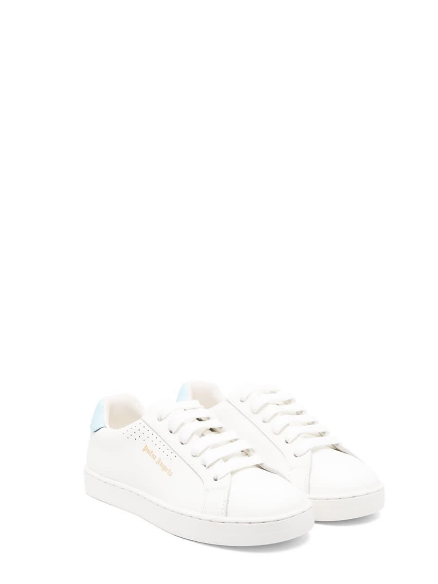 Palm Angels Logo-print Low-top Sneakers In White