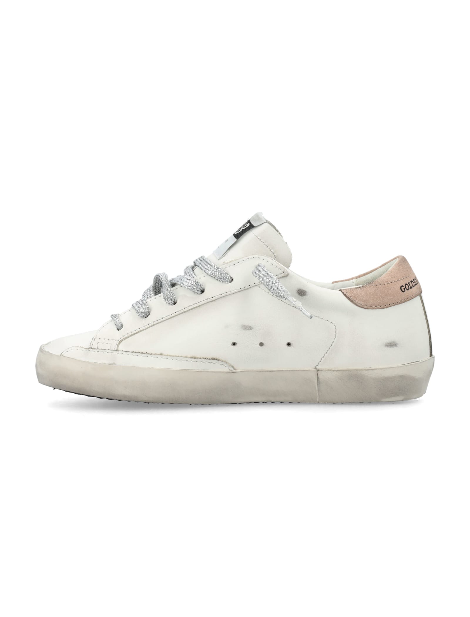 Shop Golden Goose Super-star In White Pink