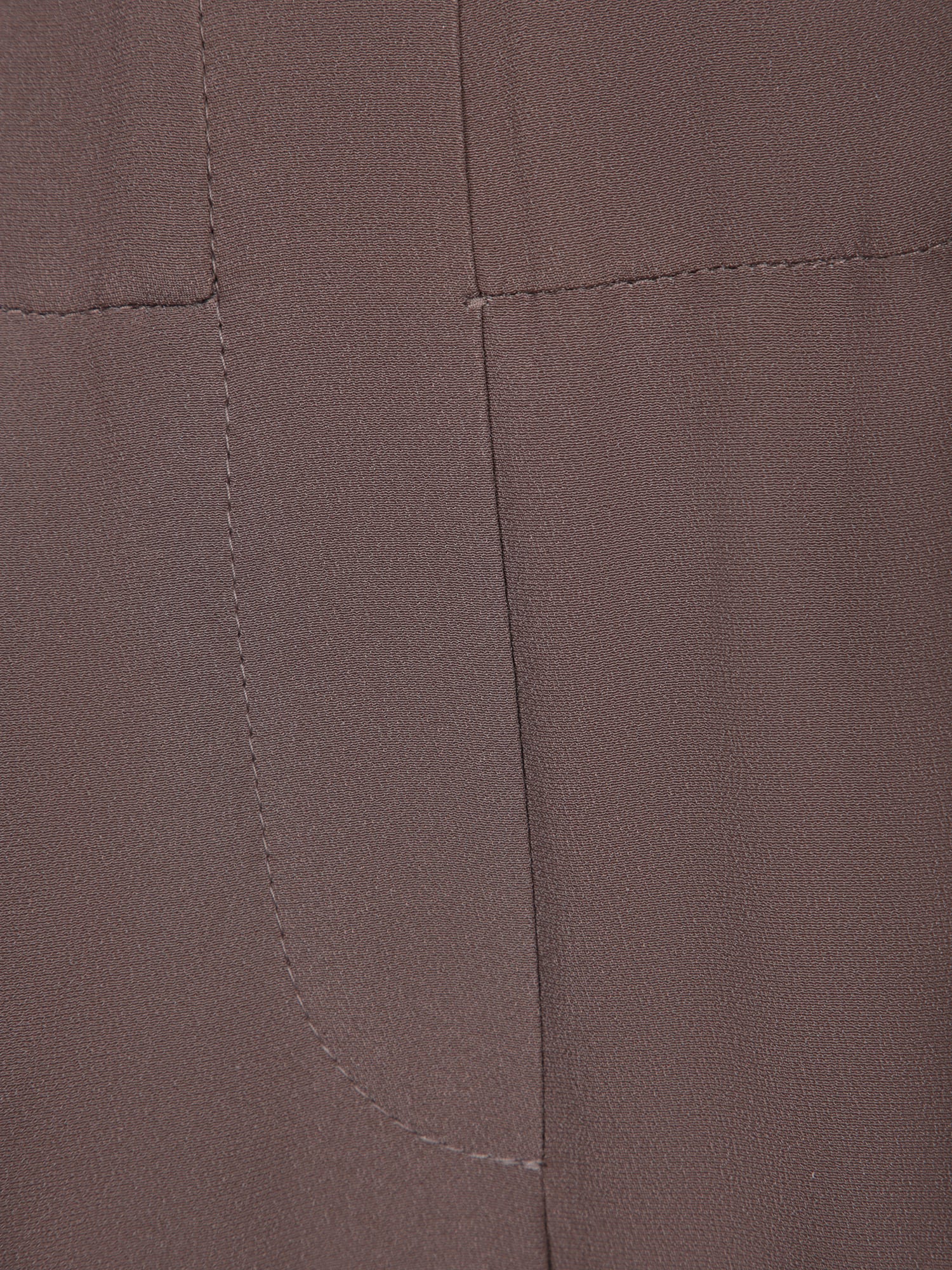 Brunello Cucinelli Elastic Crepe Brown Trousers In Brown