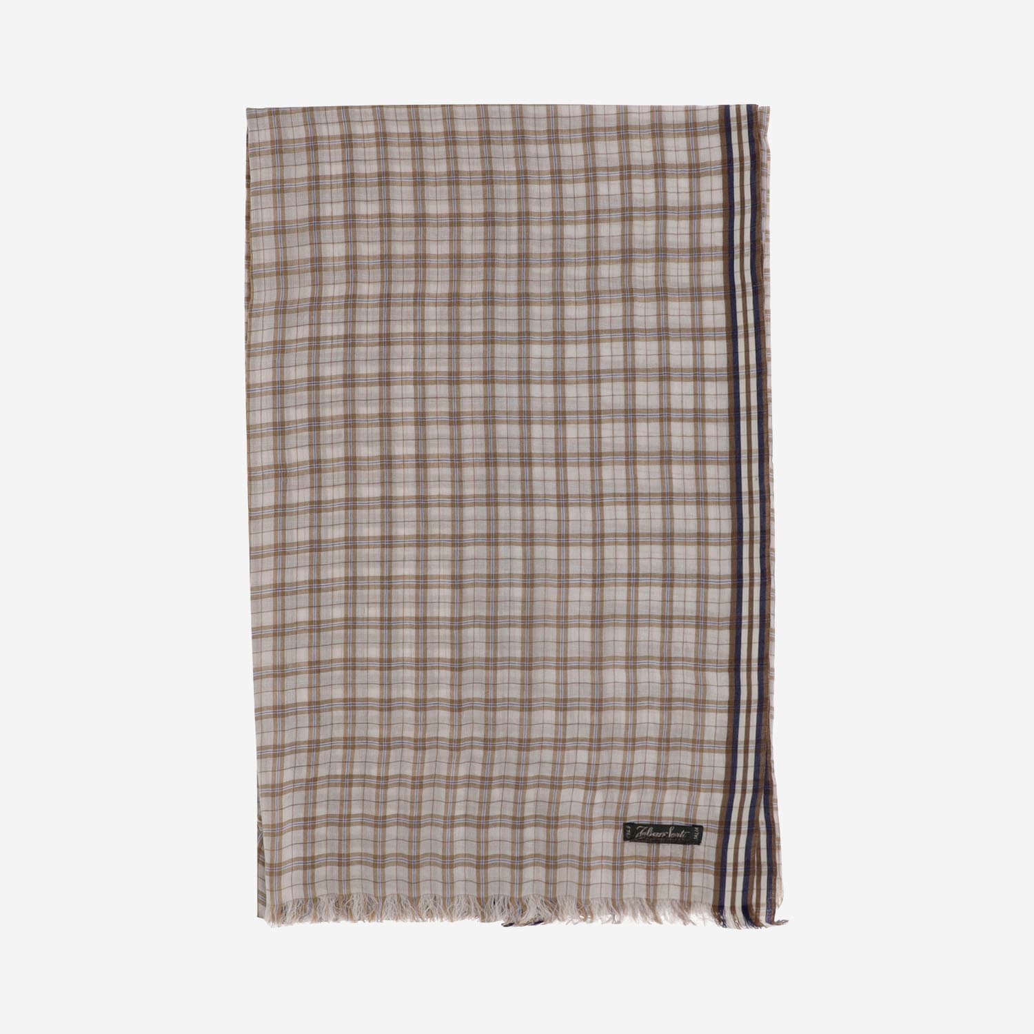 Faliero Sarti Silk Plaid Scarf