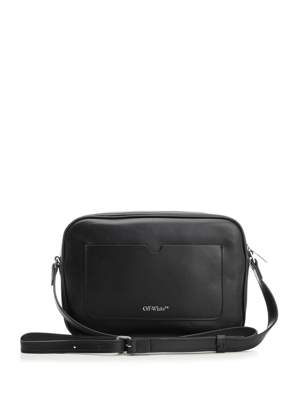 Off-white Medium Jitney Quote Shoulder Bag In Black