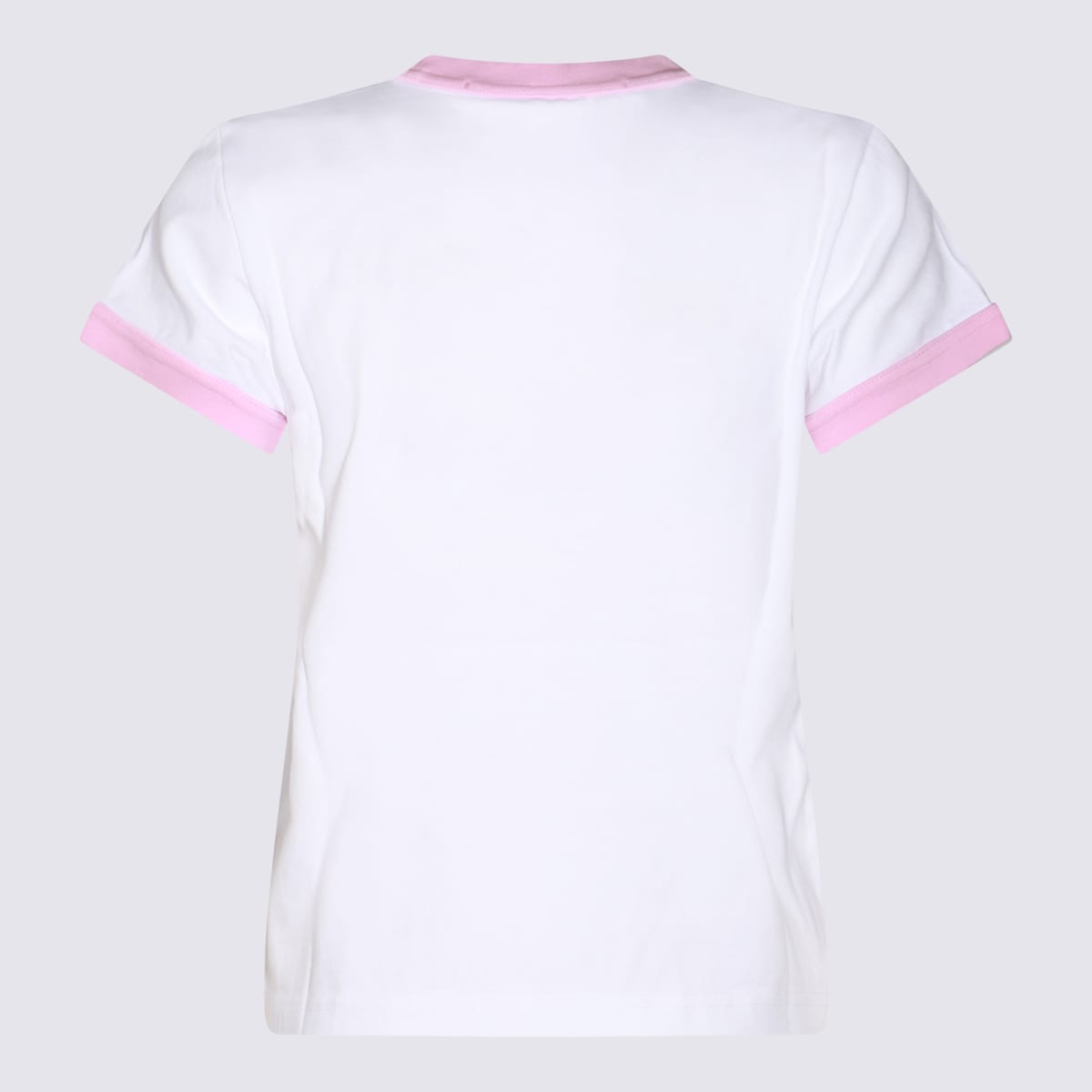 Shop Alexander Wang White And Pink Cotton T-shirt