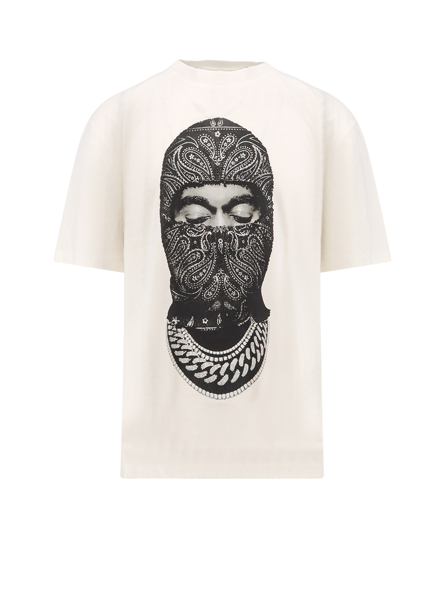 Ih Nom Uh Nit Graphic Print Crew-neck Short Sleeve T-shirt In White
