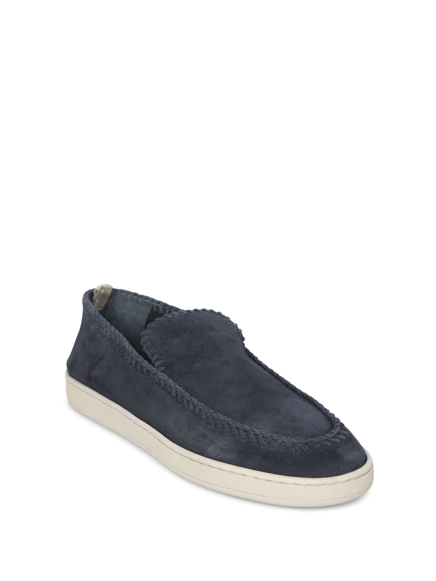 Officine Creative Herbie 001 Loafers In Black Suede In Blue