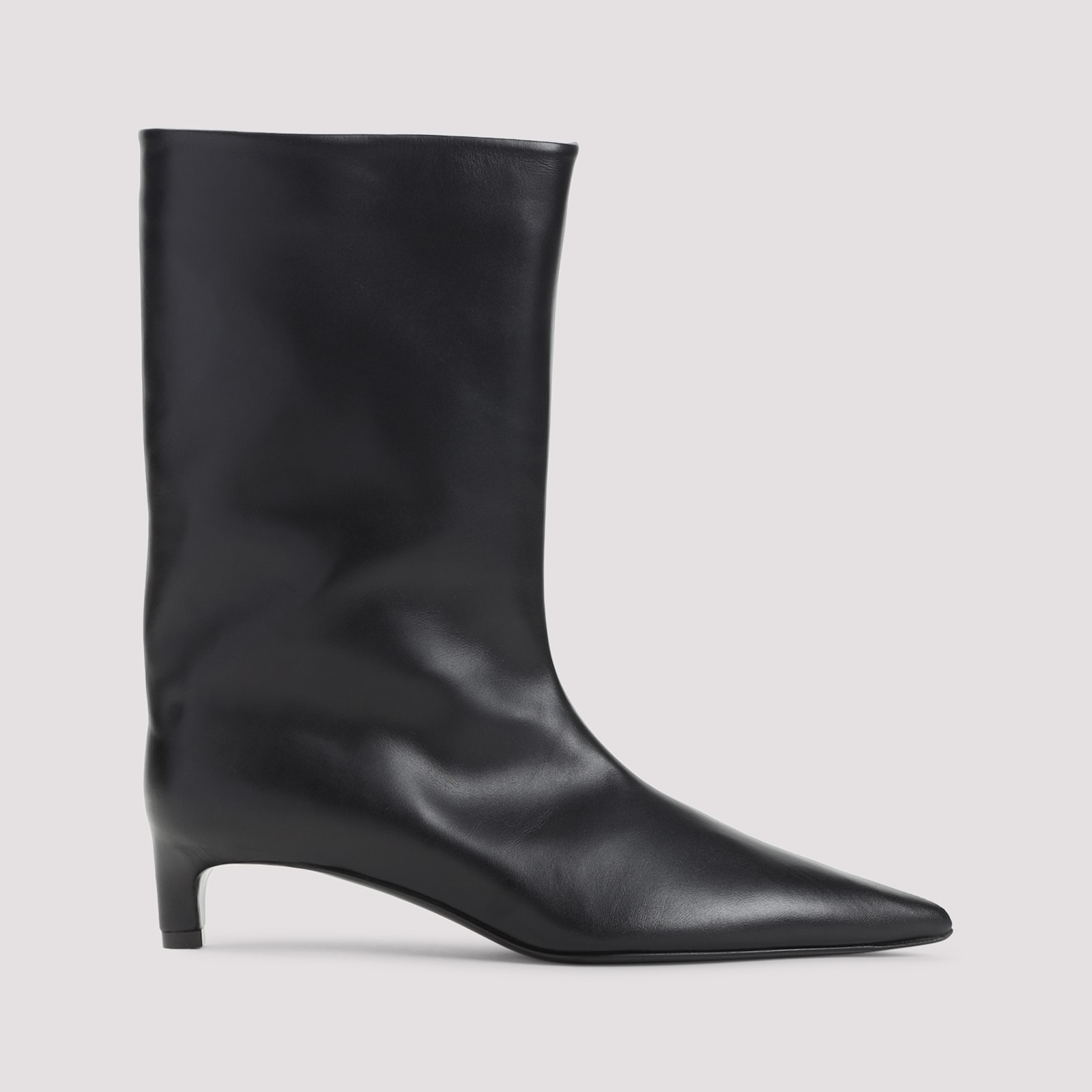 Jil Sander High Boot In Black