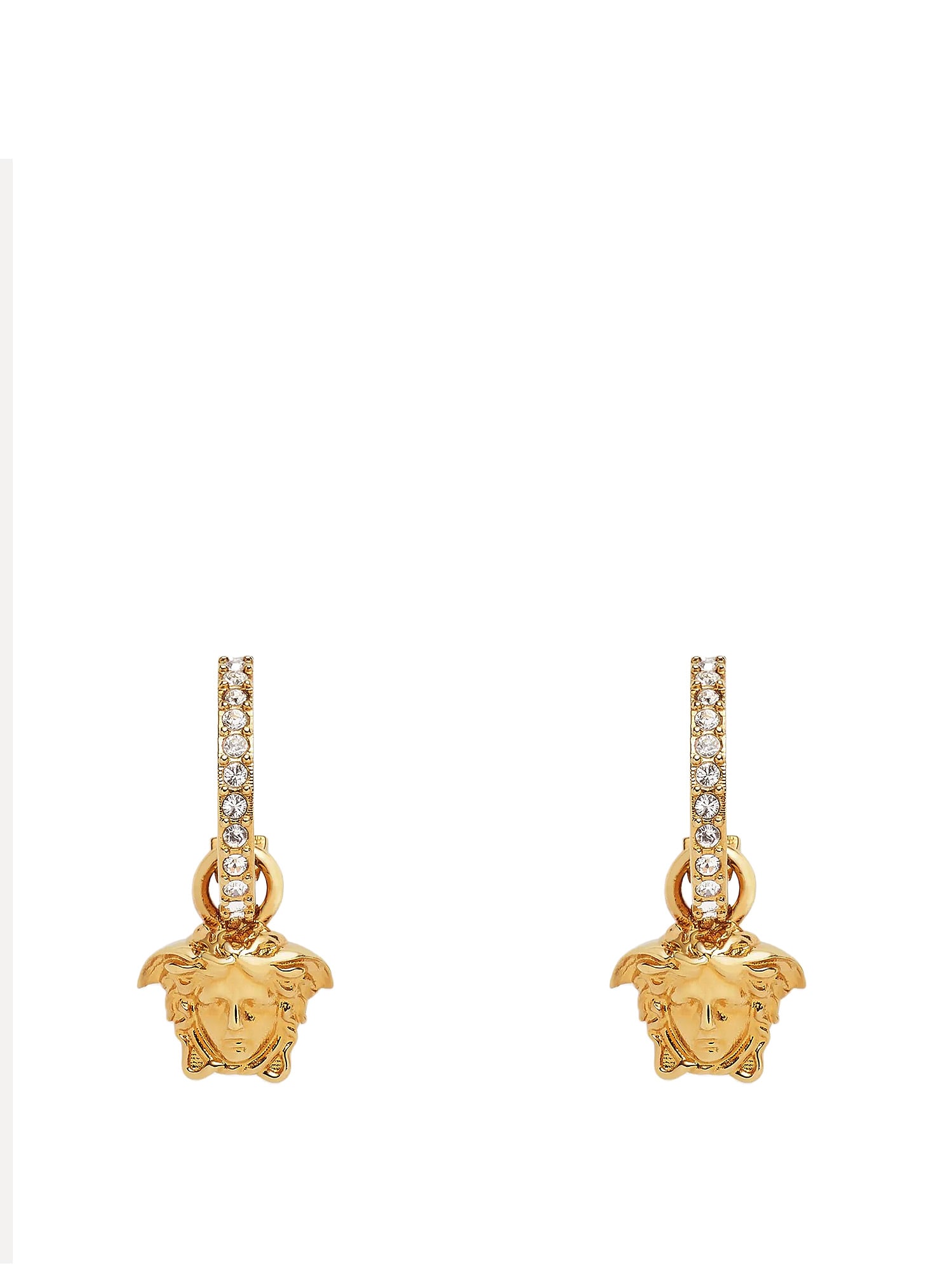 Shop Versace Earrings In Gold