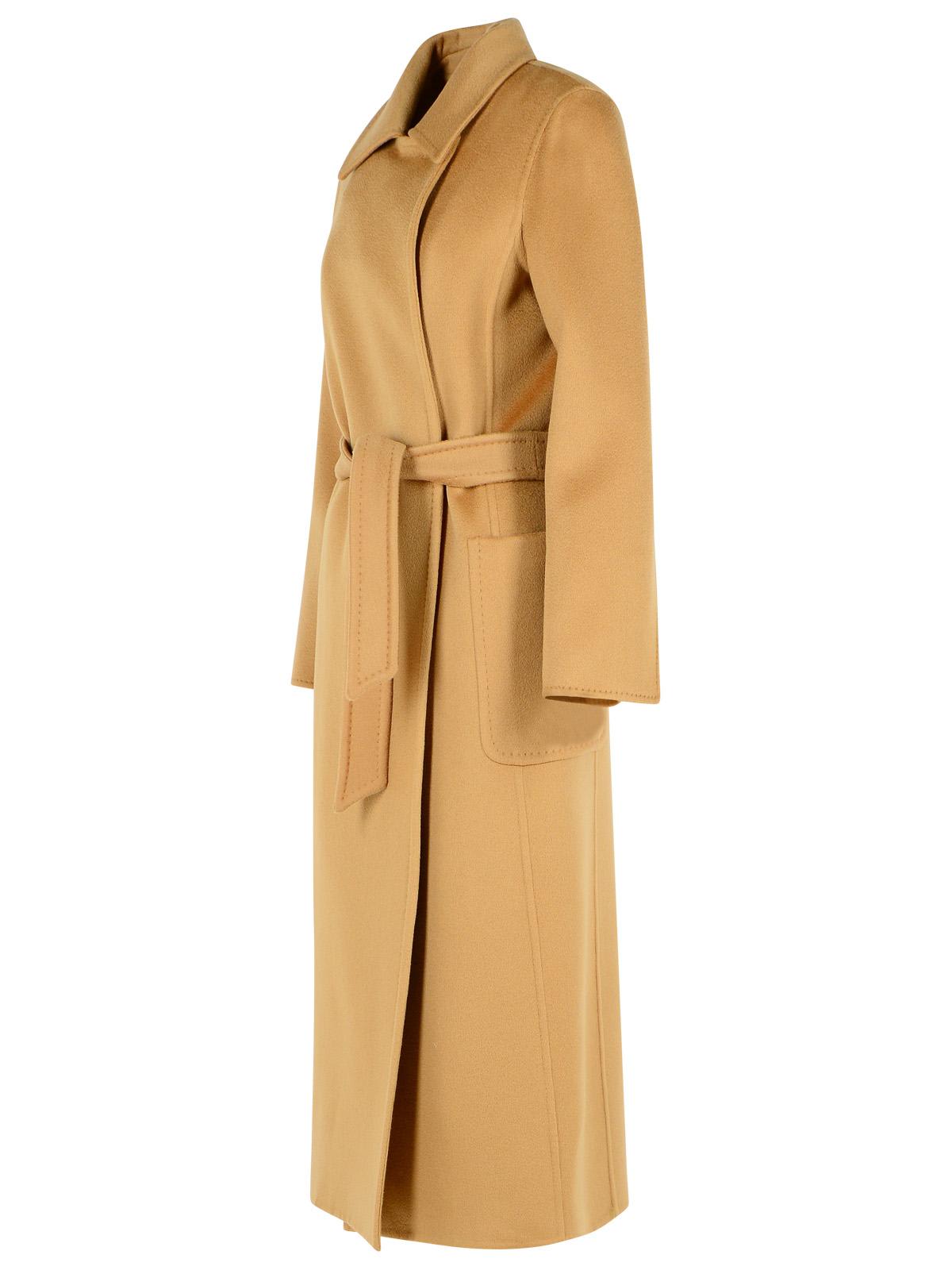Max Mara Cashmere Coat With Belted Waist And Long Length